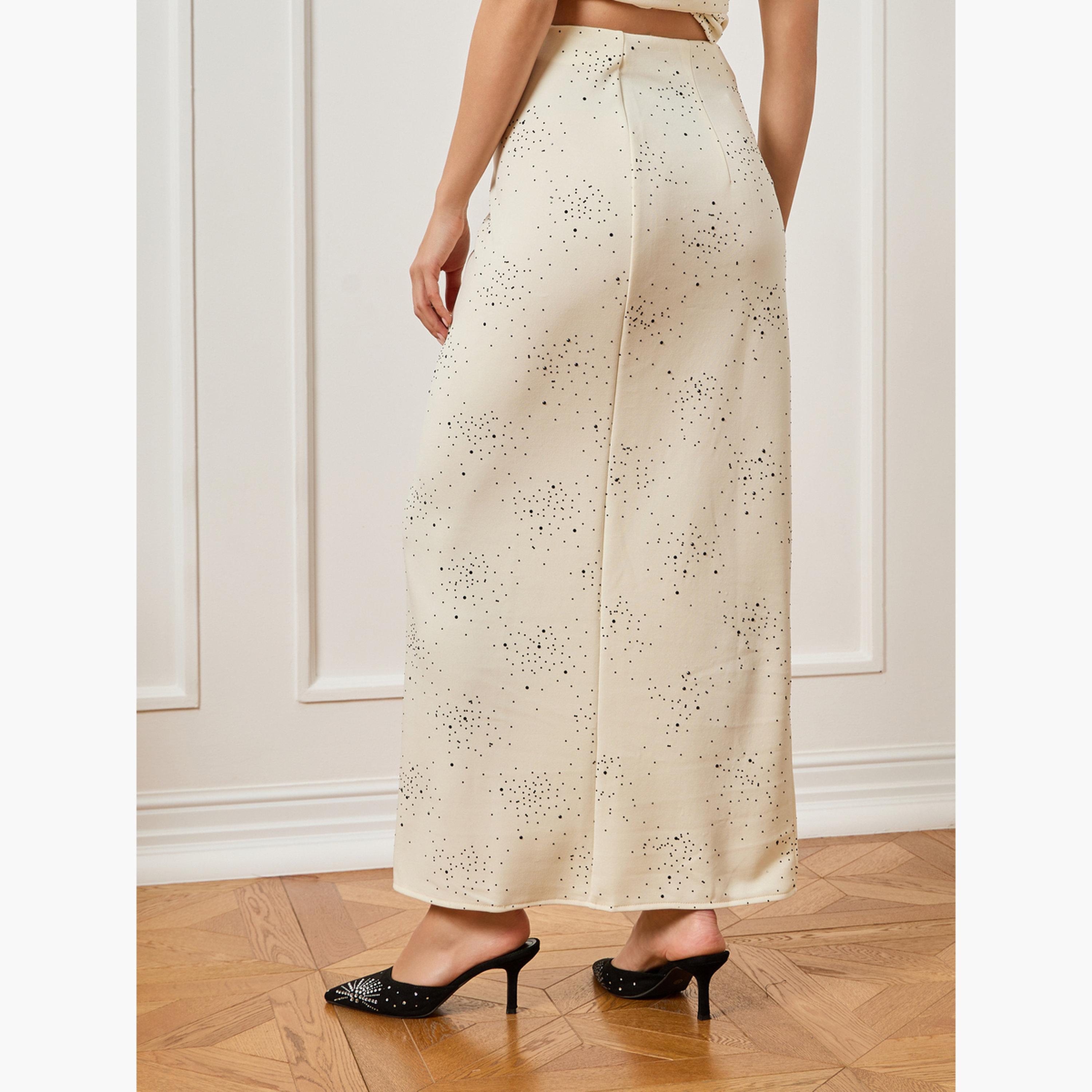 تنورة طويلة بطبعة زهور صغيرة-women-clothing-bottoms-skirts-image-3