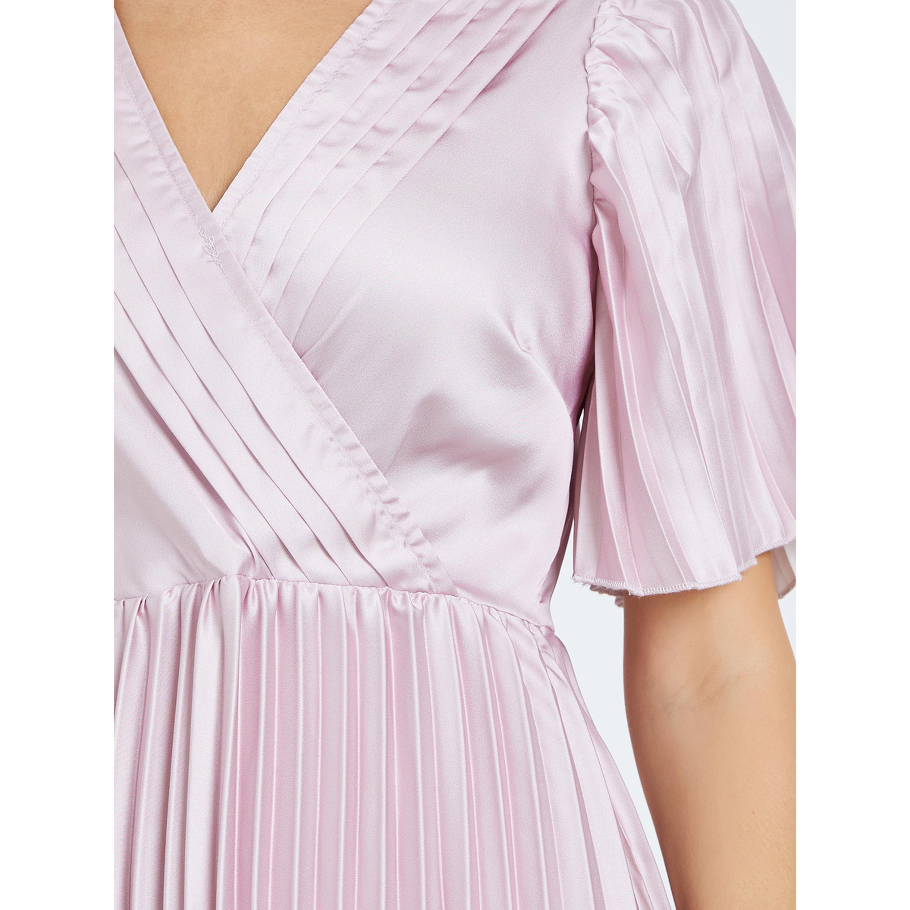 فستان ميدي نسائي لف مكسر بنقشة زهور-women-clothing-dresses-image-5