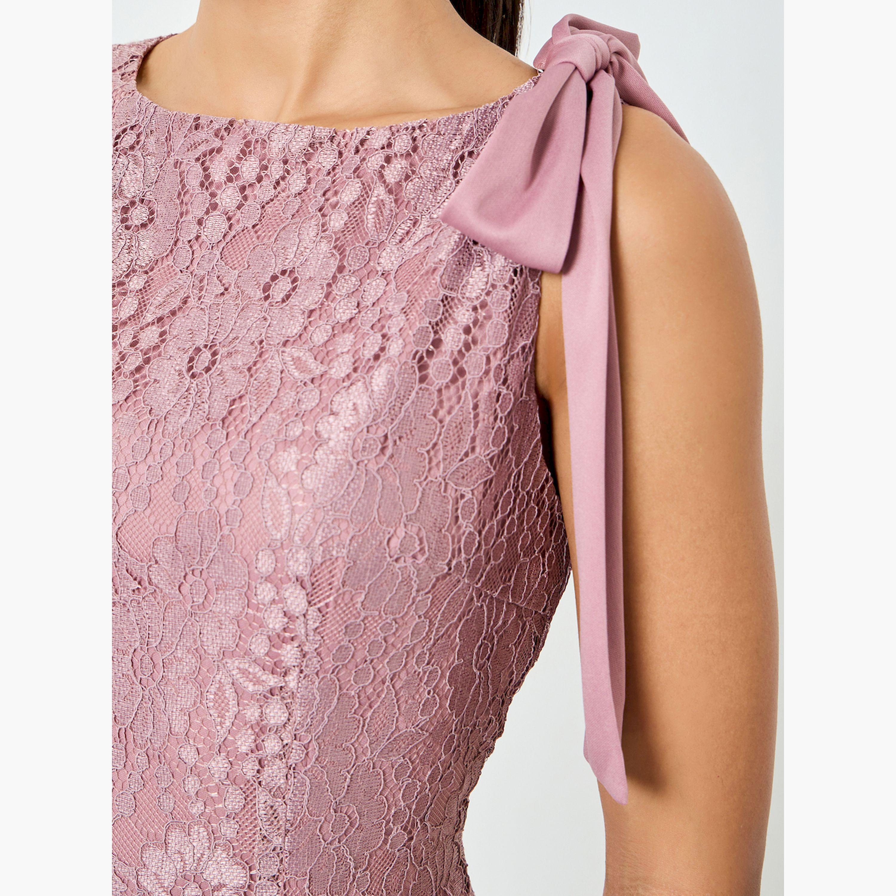 فستان طويل ليلكي دانتيل بلا أكمام قصة ميرميد-women-clothing-dresses-image-4