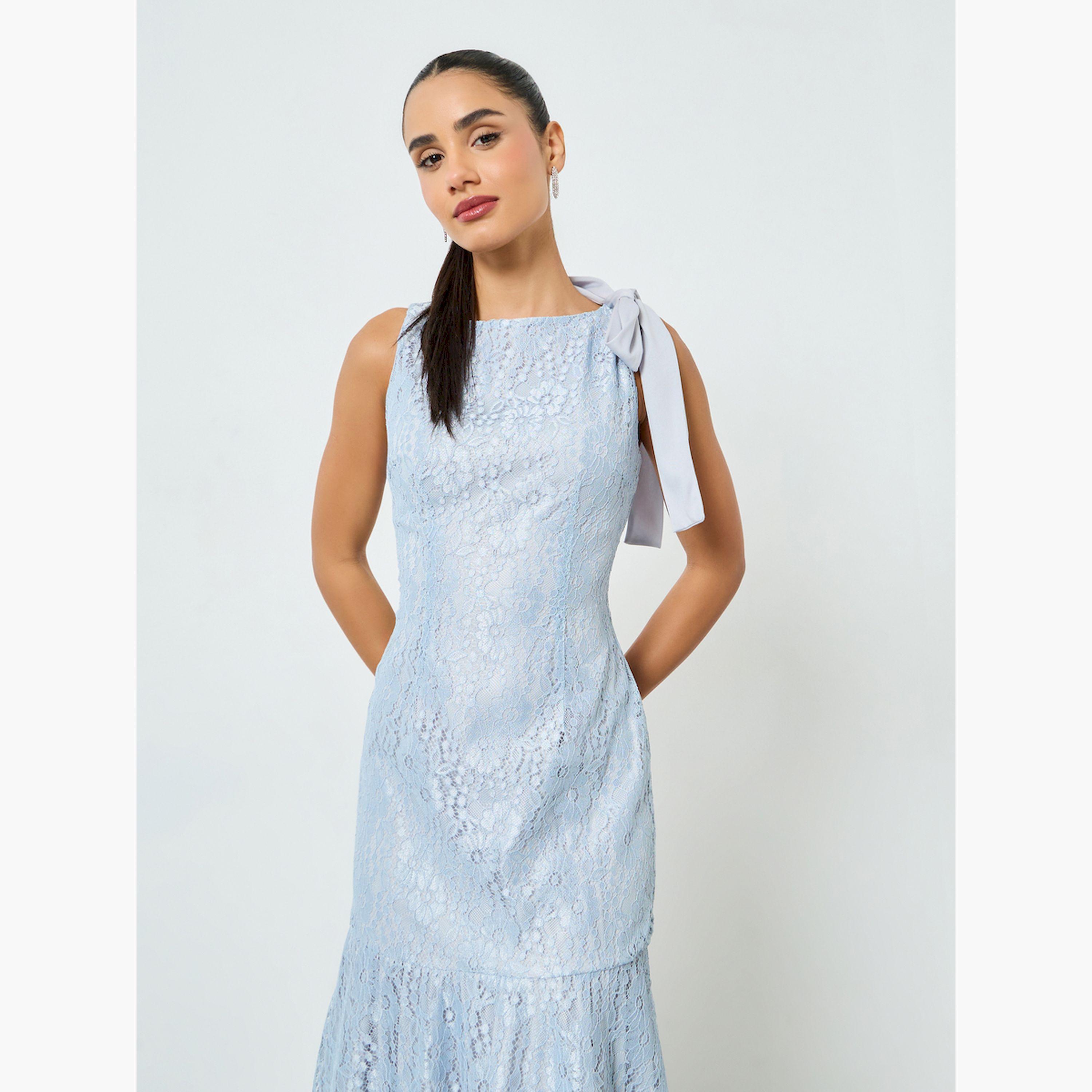 فستان طويل أزرق فاتح دانتيل بلا أكمام قصة ميرميد-women-clothing-dresses-image-2