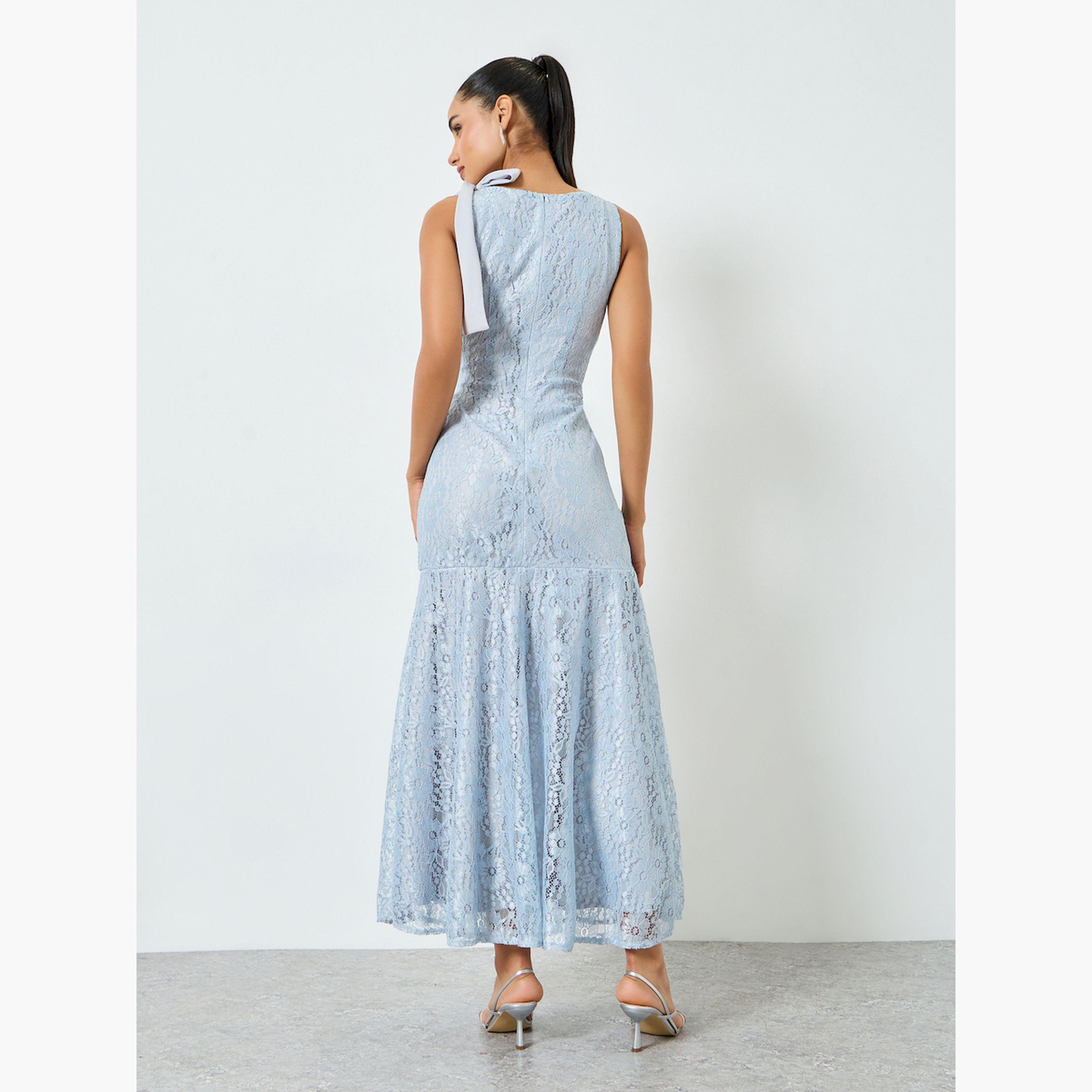 فستان طويل أزرق فاتح دانتيل بلا أكمام قصة ميرميد-women-clothing-dresses-image-4