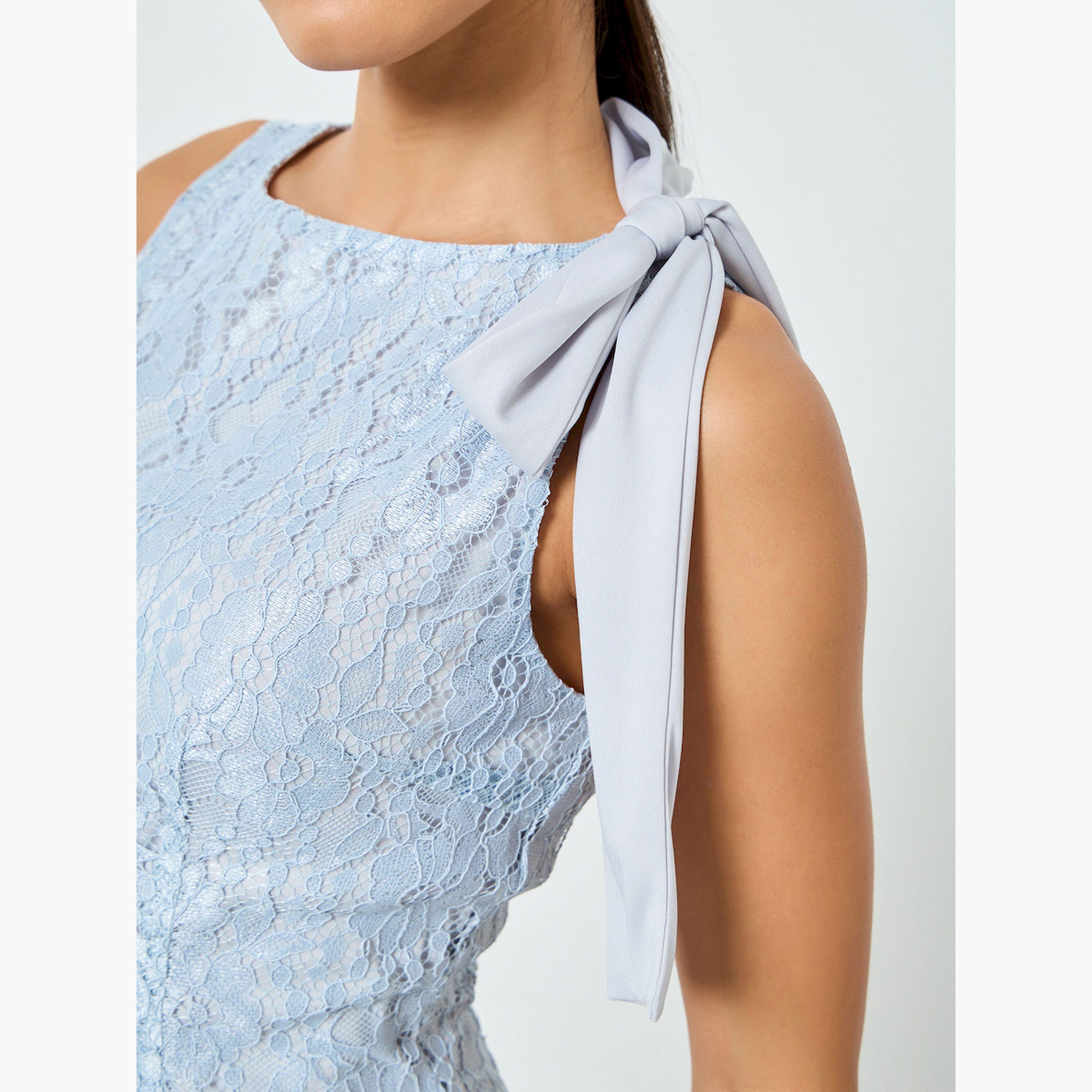 فستان طويل أزرق فاتح دانتيل بلا أكمام قصة ميرميد-women-clothing-dresses-image-5