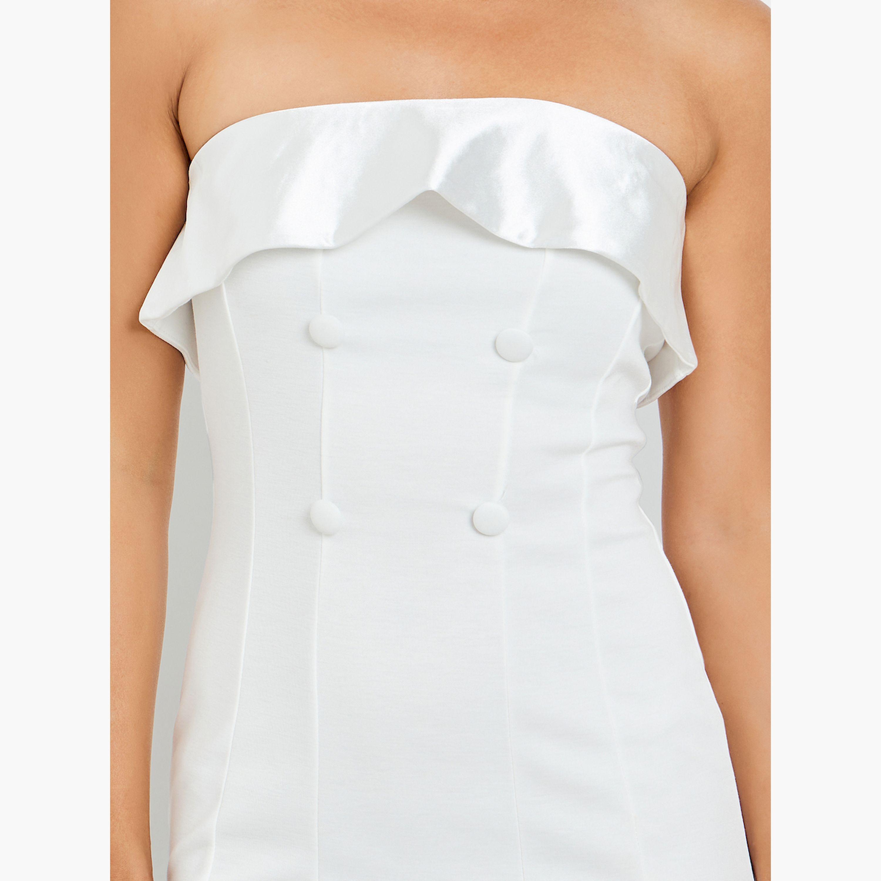 Styli Women White Bandeau Maxi Evening Dress-women-clothing-dresses-image-4