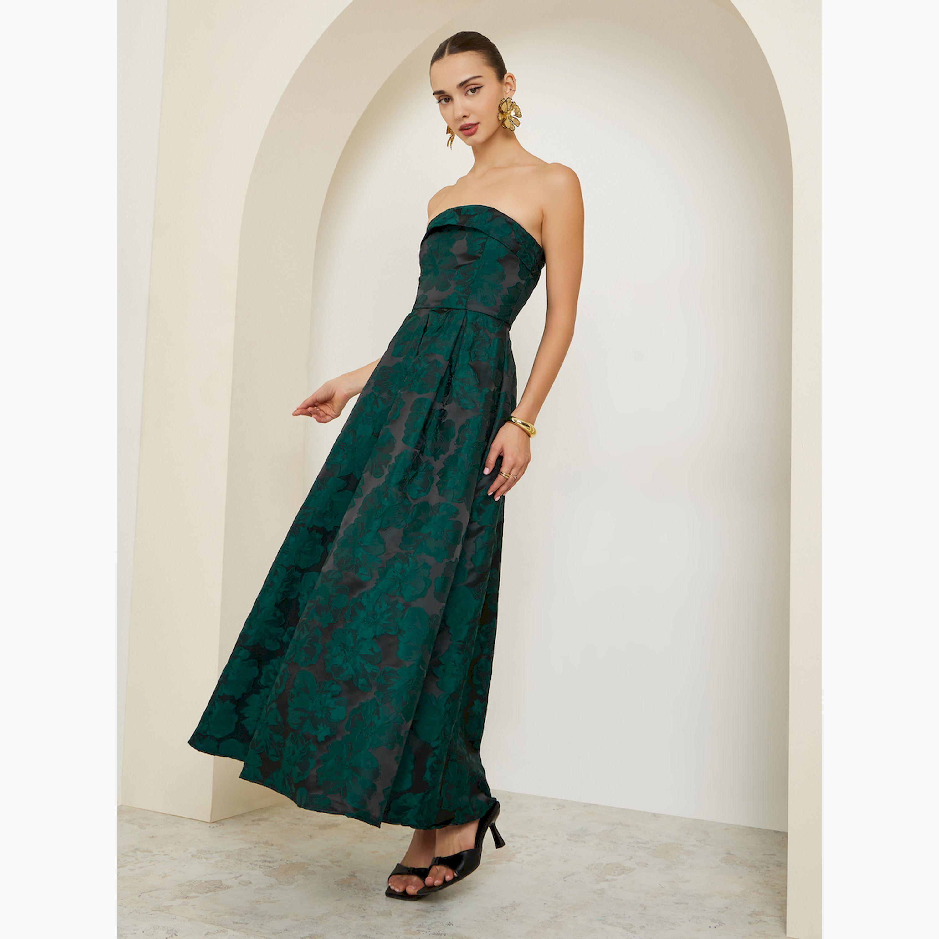 Styli Green Sleeveless A-Line Maxi Dress-women-clothing-dresses-image-3