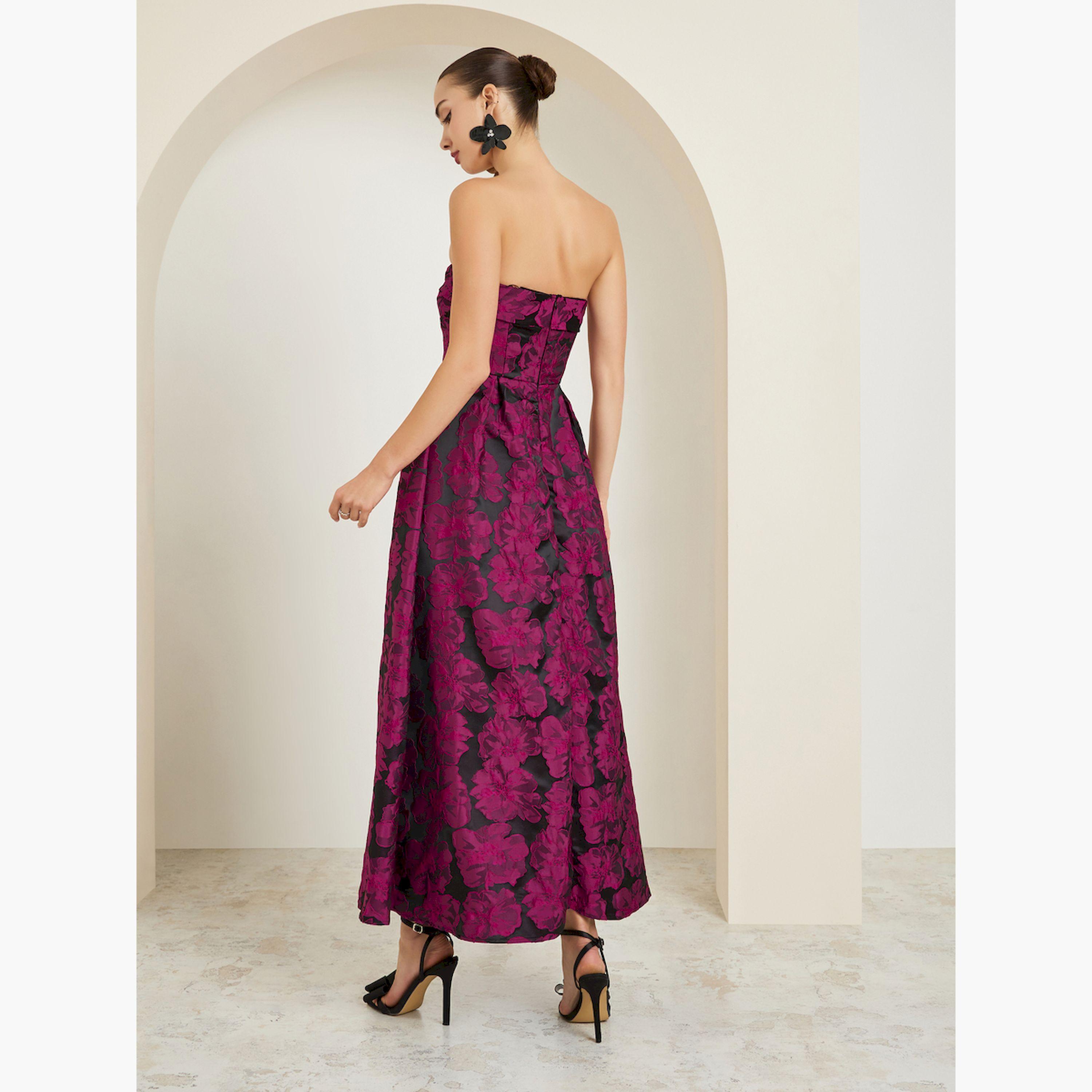 Styli Red Burgundy Sleeveless A-Line Maxi Dress-women-clothing-dresses-image-4