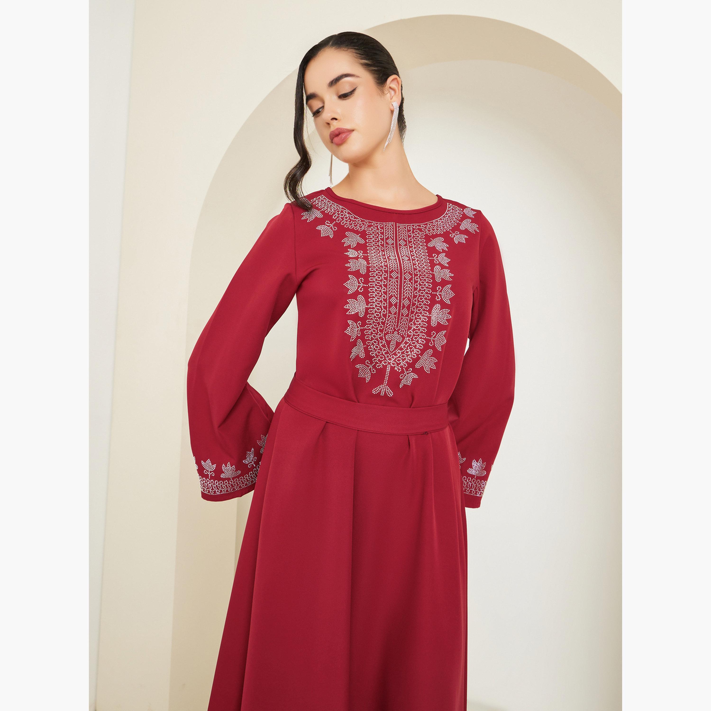 جلابية مزينة-women-arabicclothing-jalabiyas-image-2