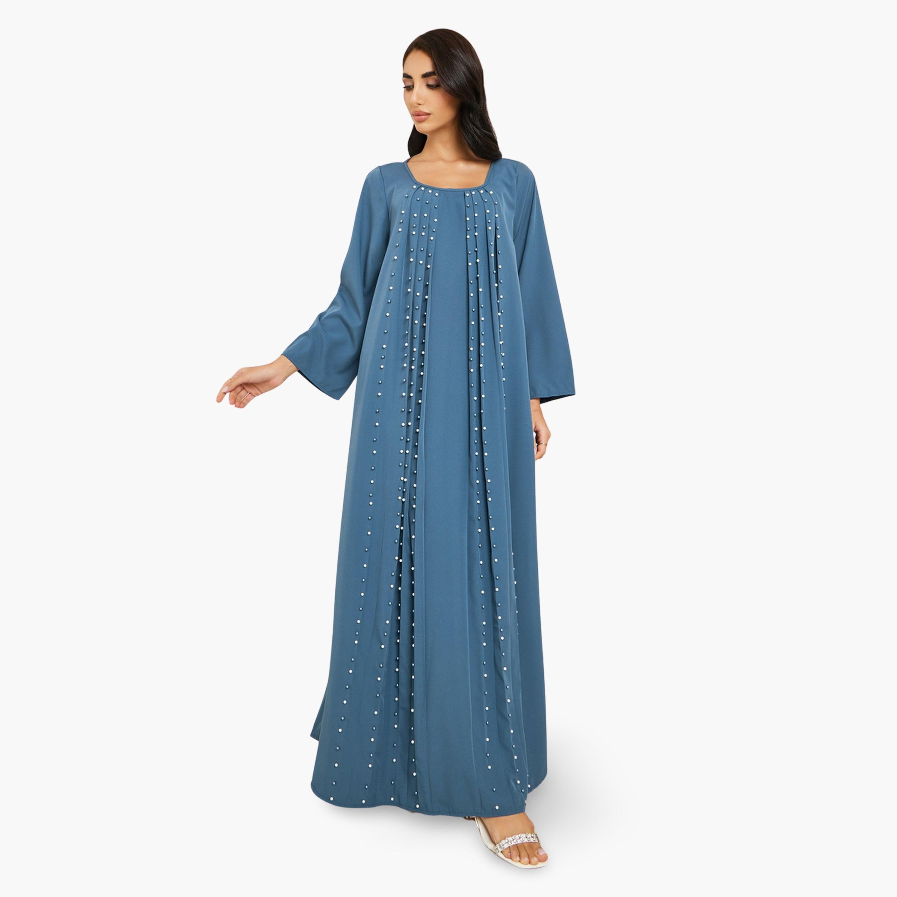جلابية مزينة باللؤلؤ-women-arabicclothing-jalabiyas-image-1