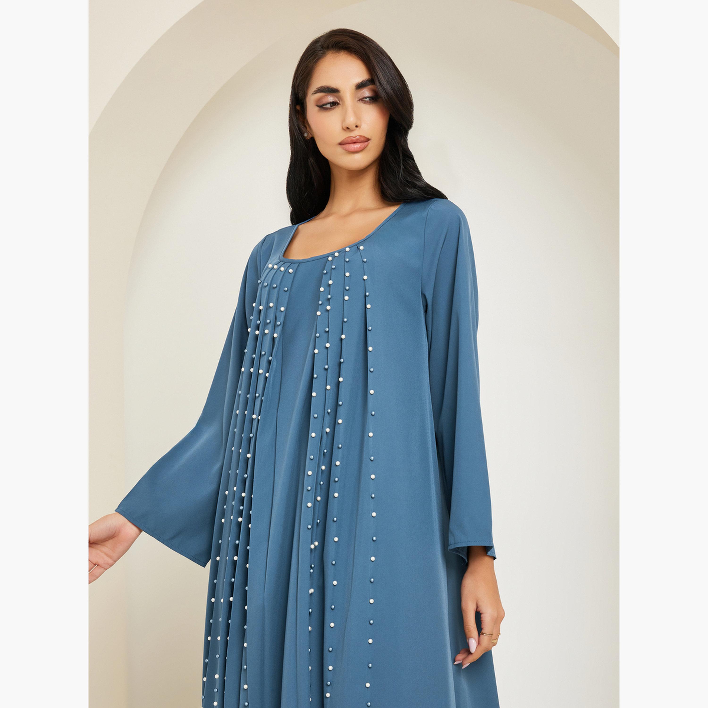 جلابية مزينة باللؤلؤ-women-arabicclothing-jalabiyas-image-2