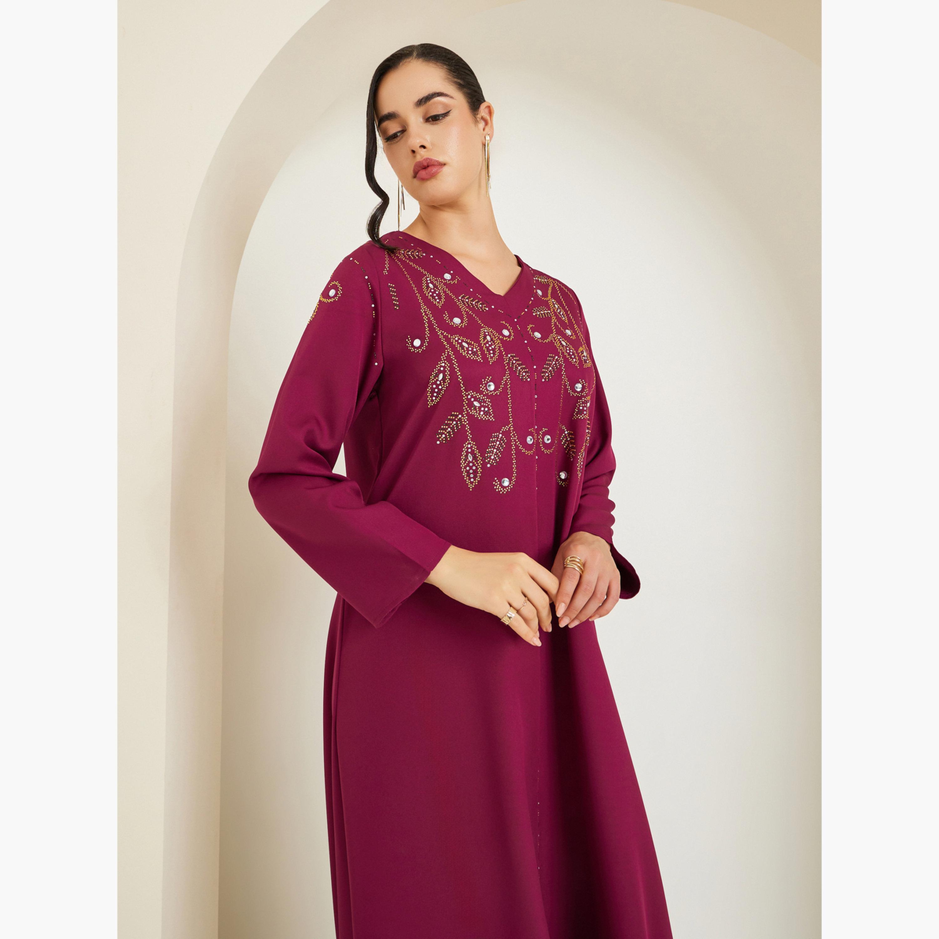جلابية مطرزة-women-arabicclothing-jalabiyas-image-2
