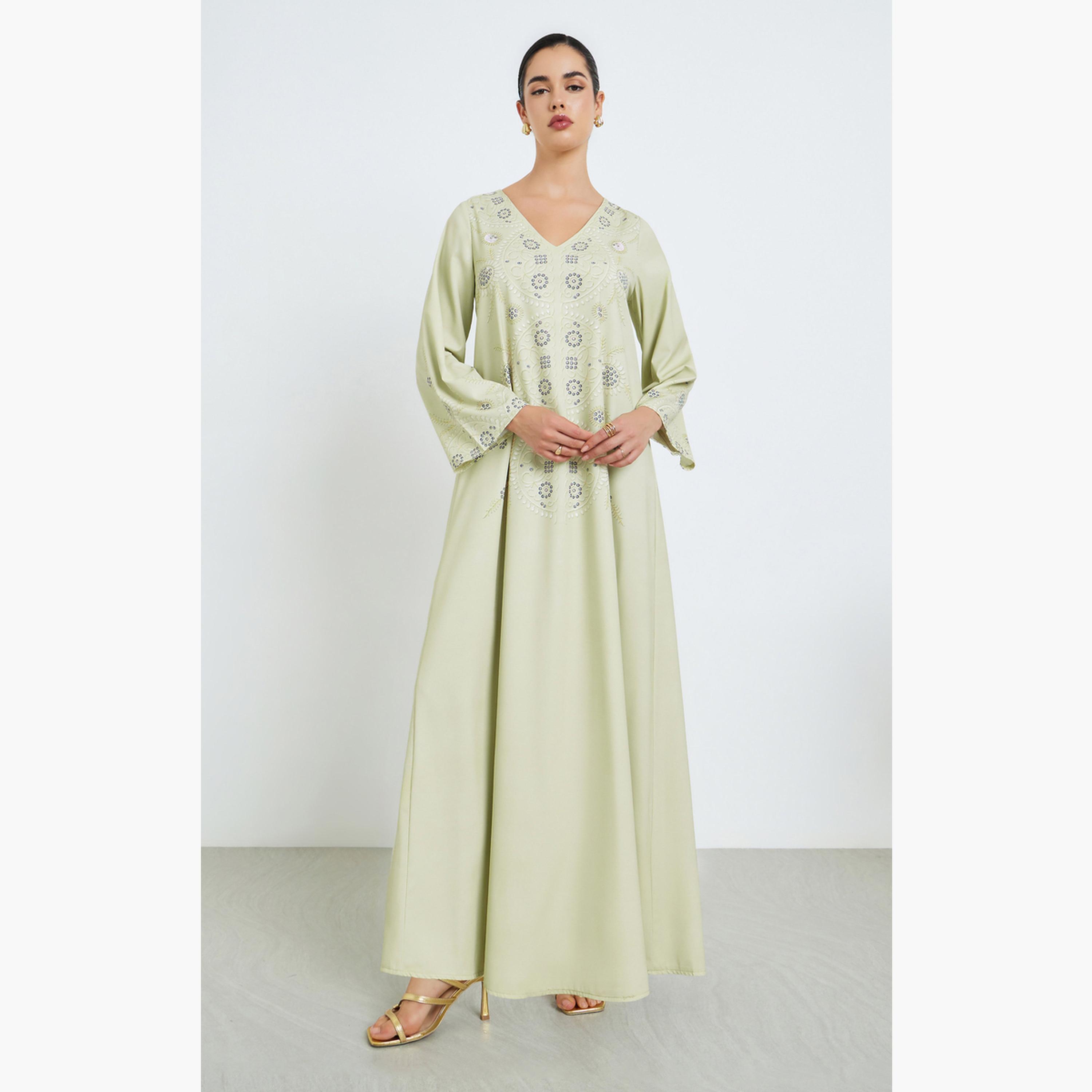 جلابية مطرزة-women-arabicclothing-jalabiyas-image-1