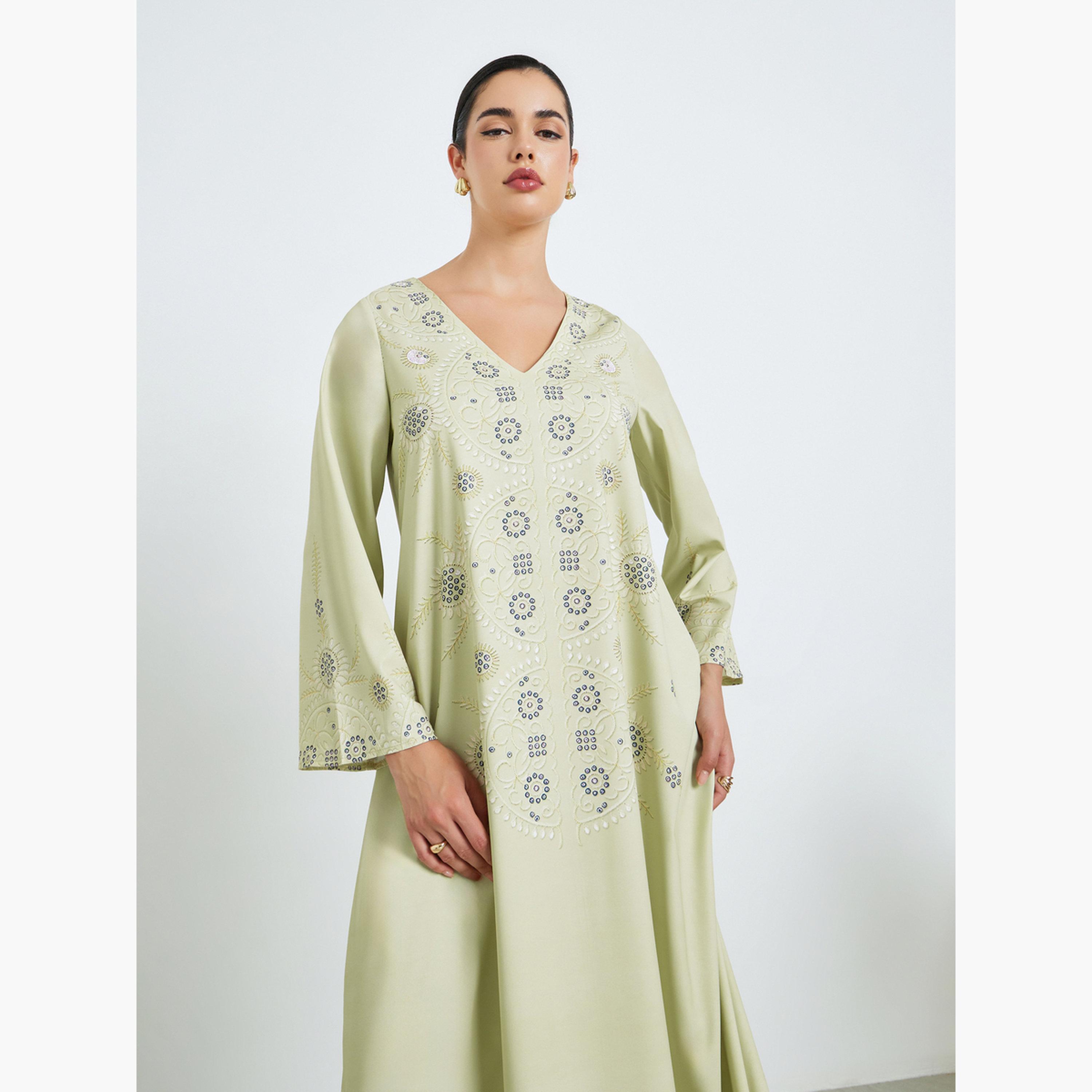 جلابية مطرزة-women-arabicclothing-jalabiyas-image-2