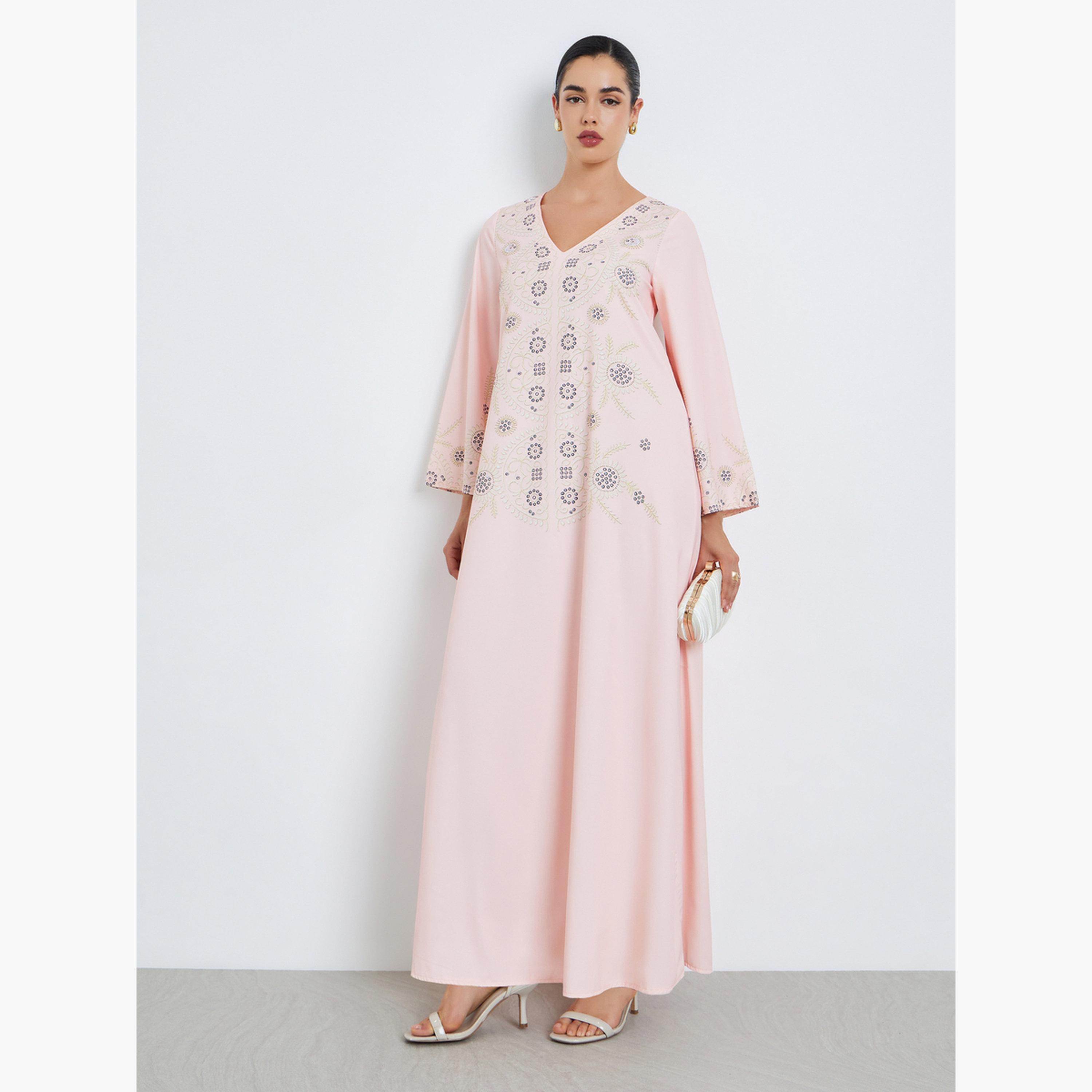 جلابية مطرزة-women-arabicclothing-jalabiyas-image-1
