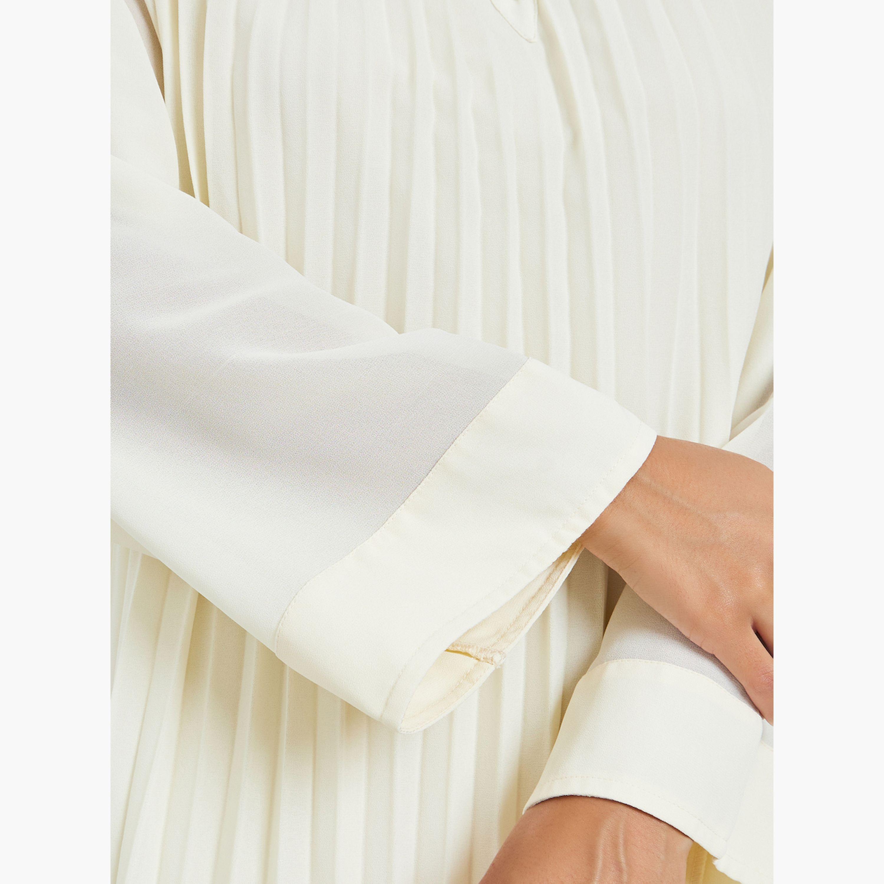 فستان طويل بياقة منمقة وكسرات-women-clothing-dresses-image-5
