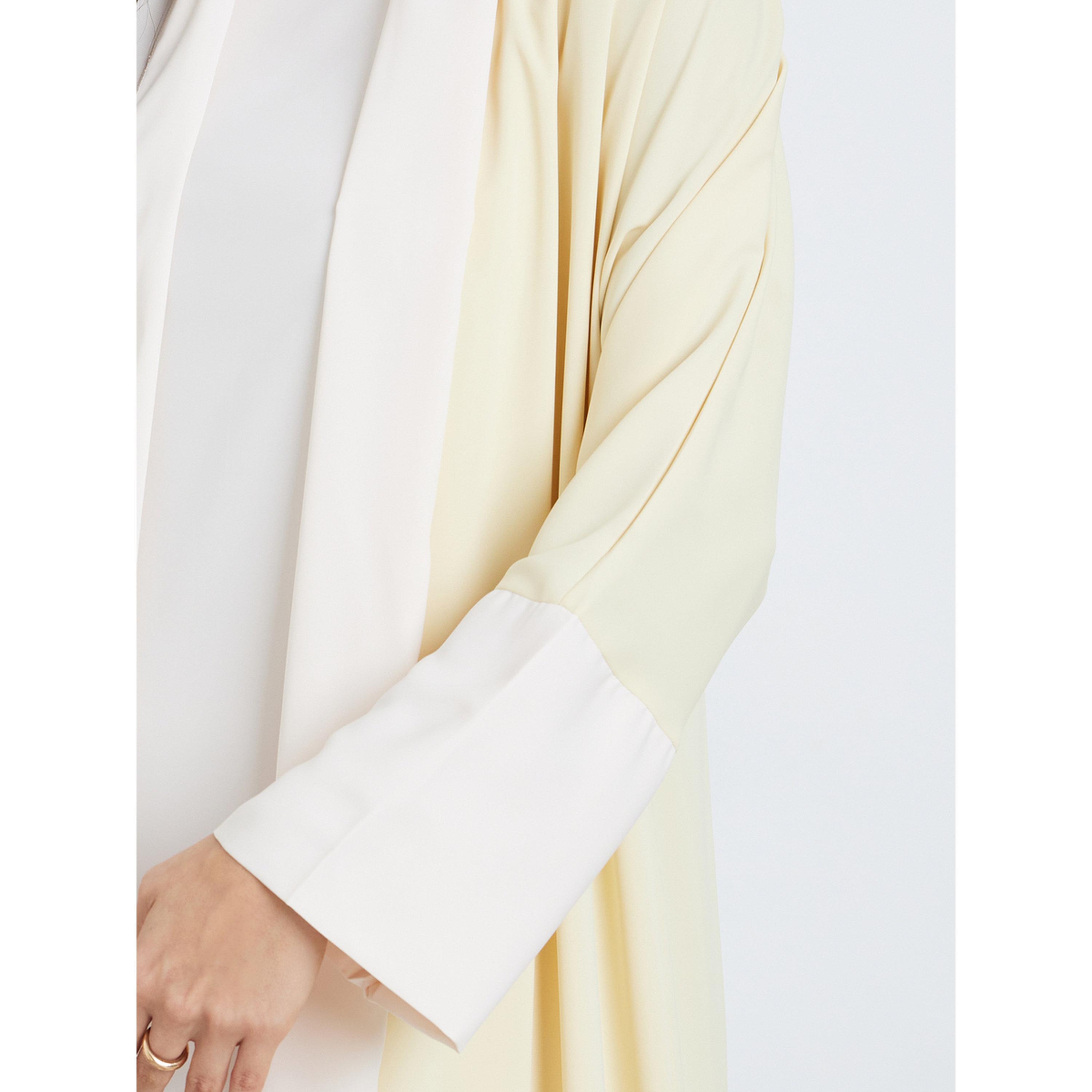 طقم عباية صفراء مع فستان داخلي وشيلة-women-arabicclothing-sets-image-4