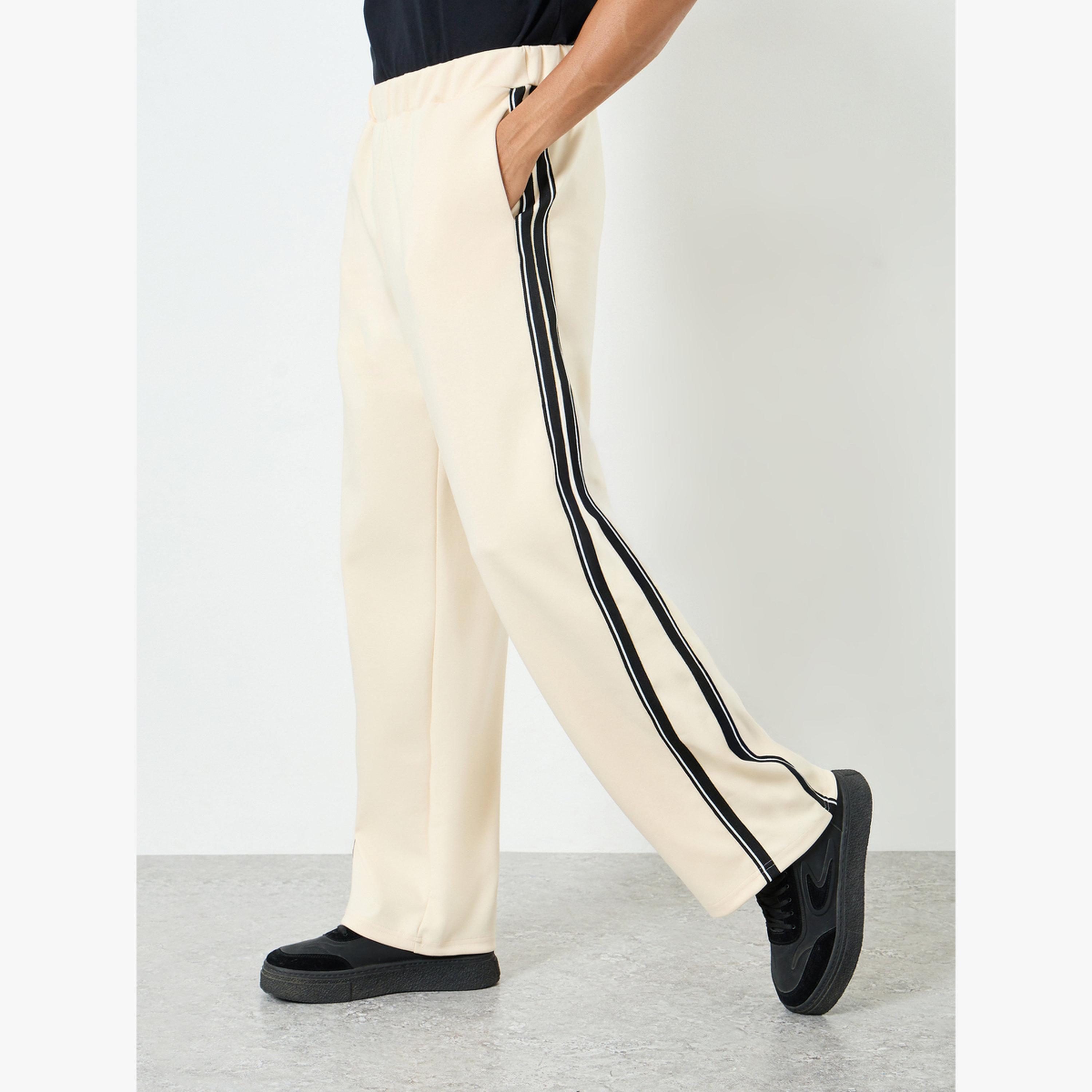 جوغر واسع مخطط بشريط جانبي-men-clothing-bottoms-joggers-image-3