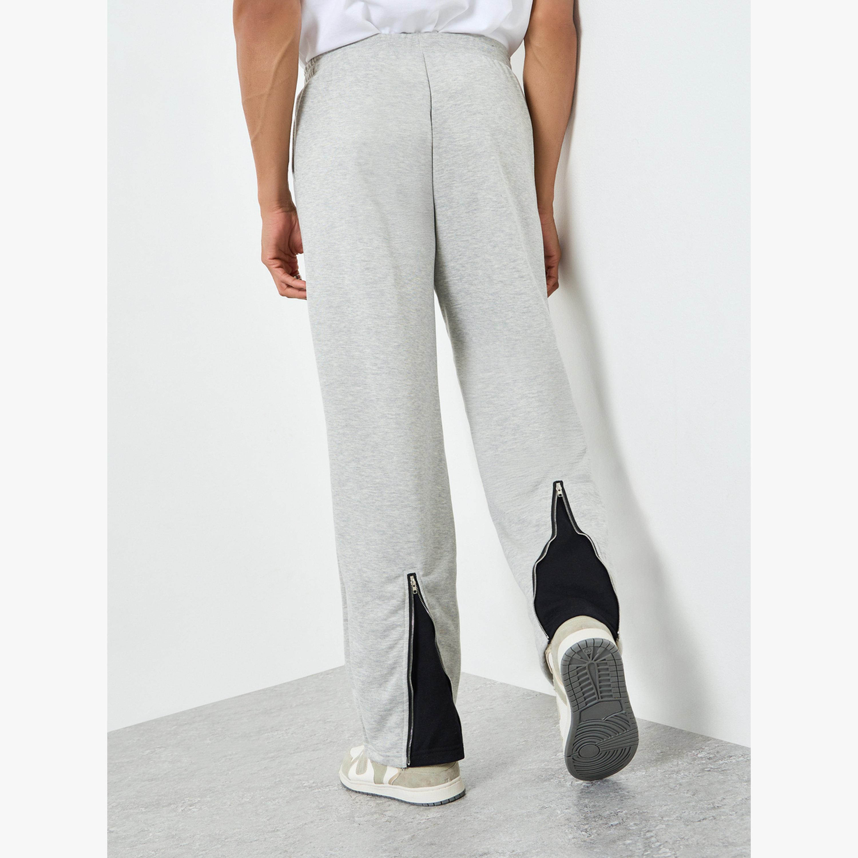 Styli Men Grey Printed Oversized Joggers-men-clothing-bottoms-joggers-image-5