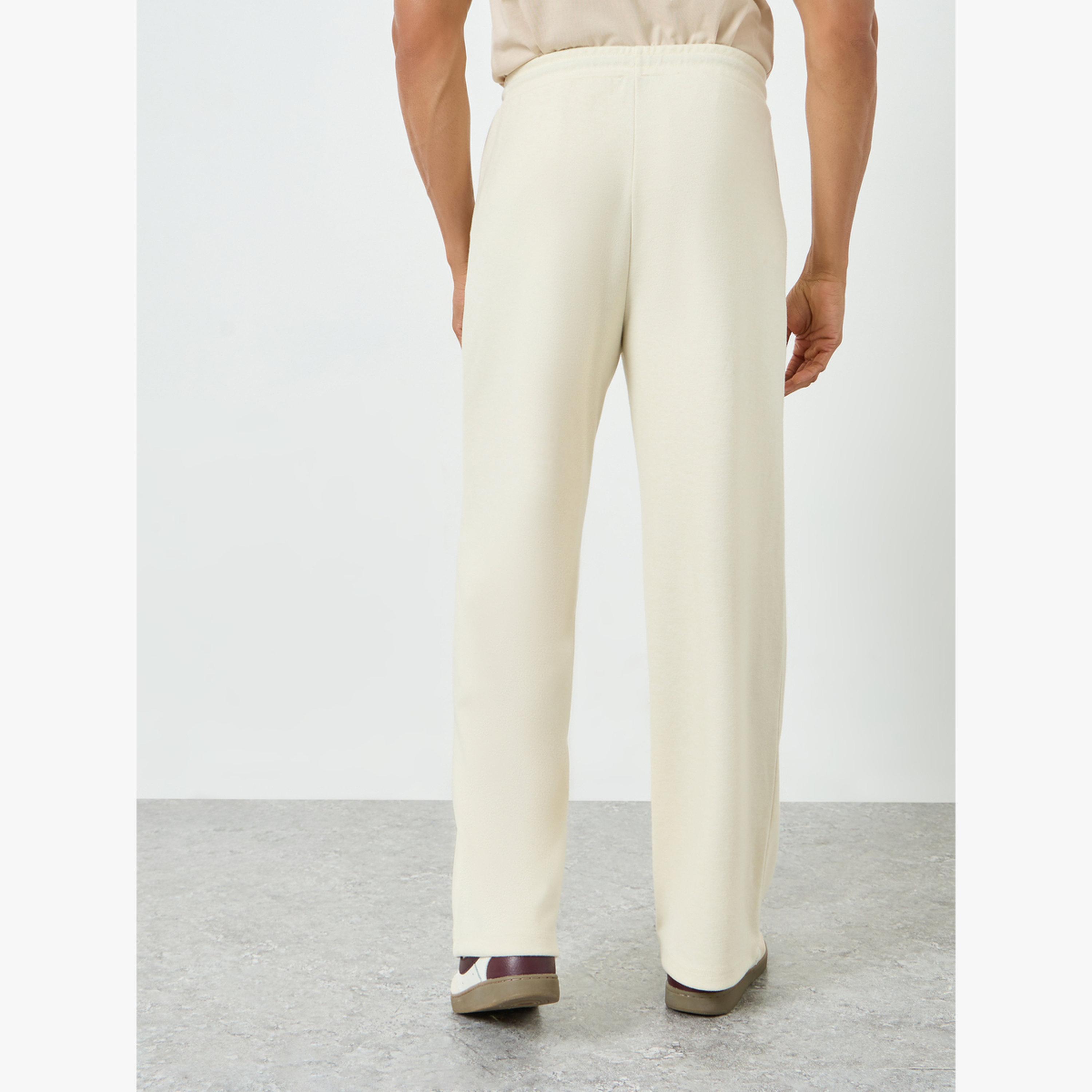 Styli Men Cream Text Print Oversized Joggers-men-clothing-bottoms-joggers-image-5