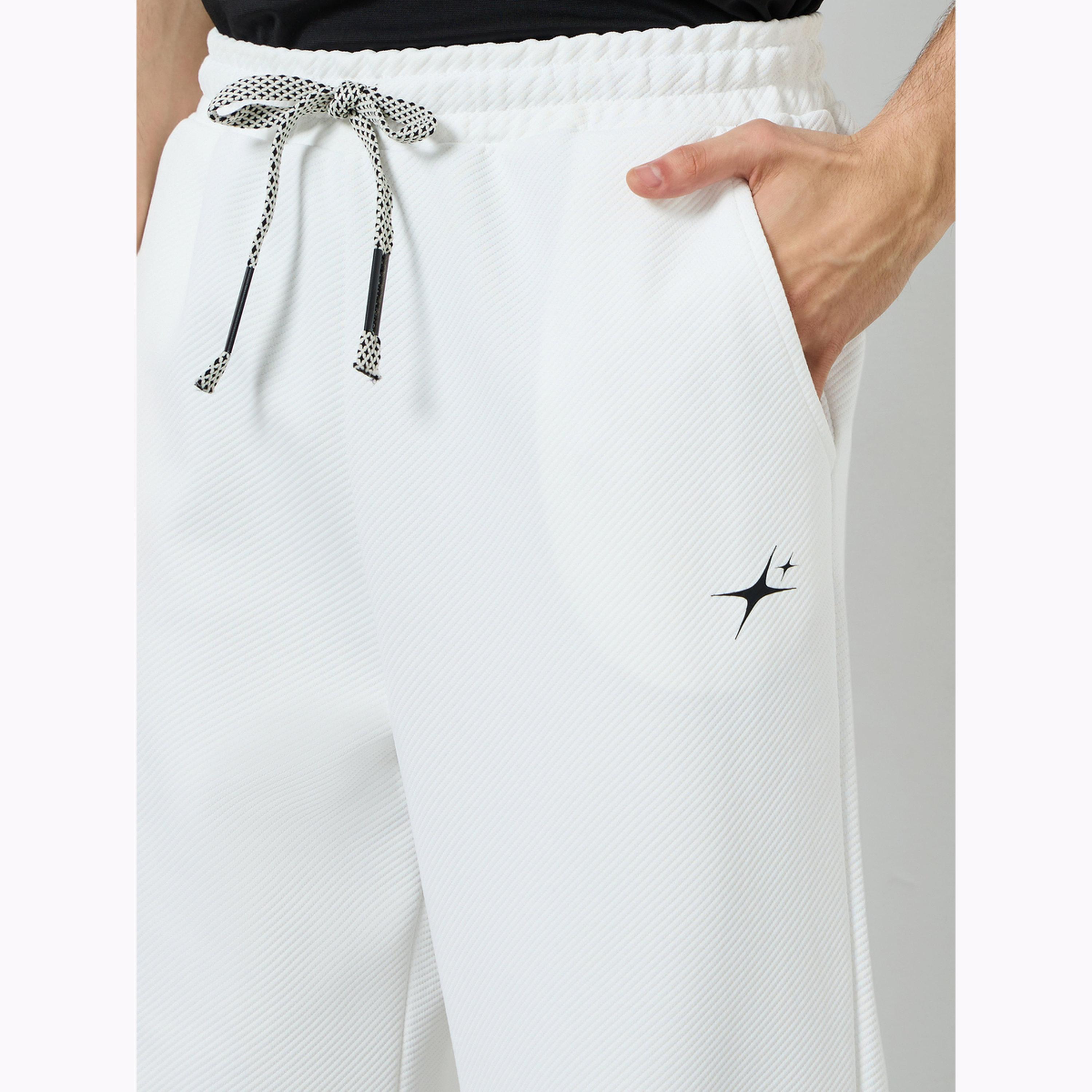 Styli Men White Embroidered Relaxed Fit Joggers-men-clothing-bottoms-joggers-image-3