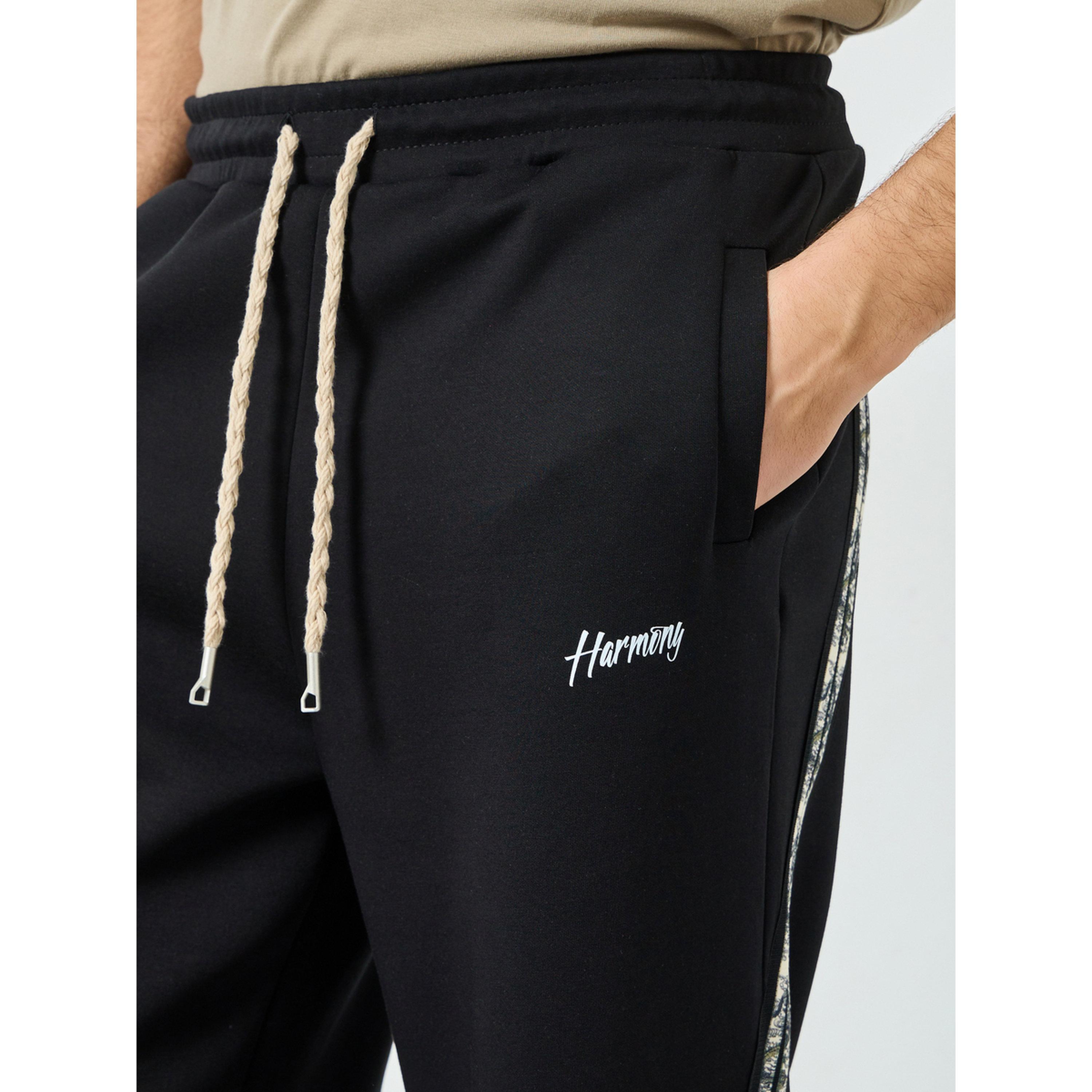 جوغر واسع مزين بأشرطة جانبية مع رباط خصر-men-clothing-bottoms-joggers-image-4