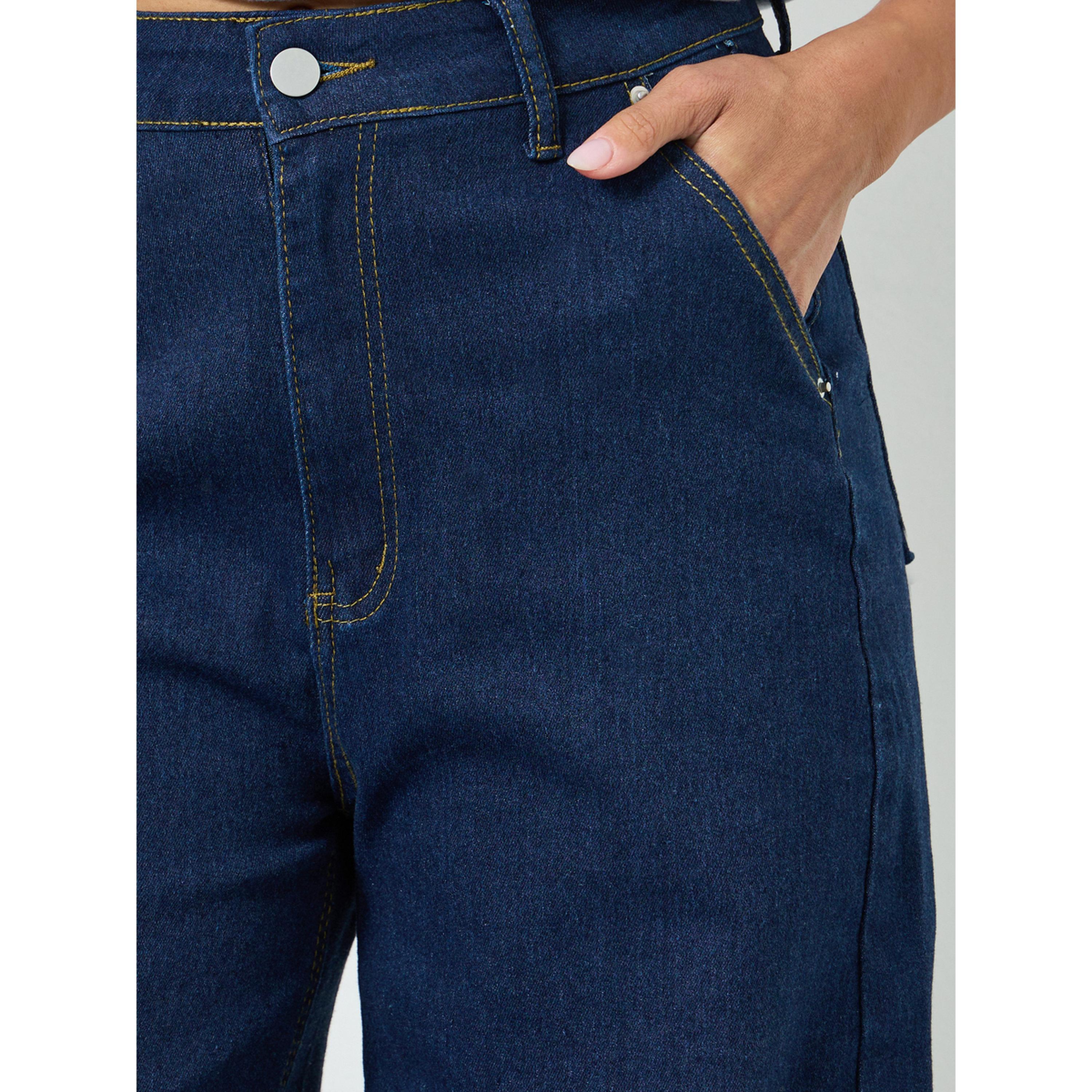 جينز بقصة أرجل واسعة وخصر عالي-women-clothing-bottoms-jeans-image-3
