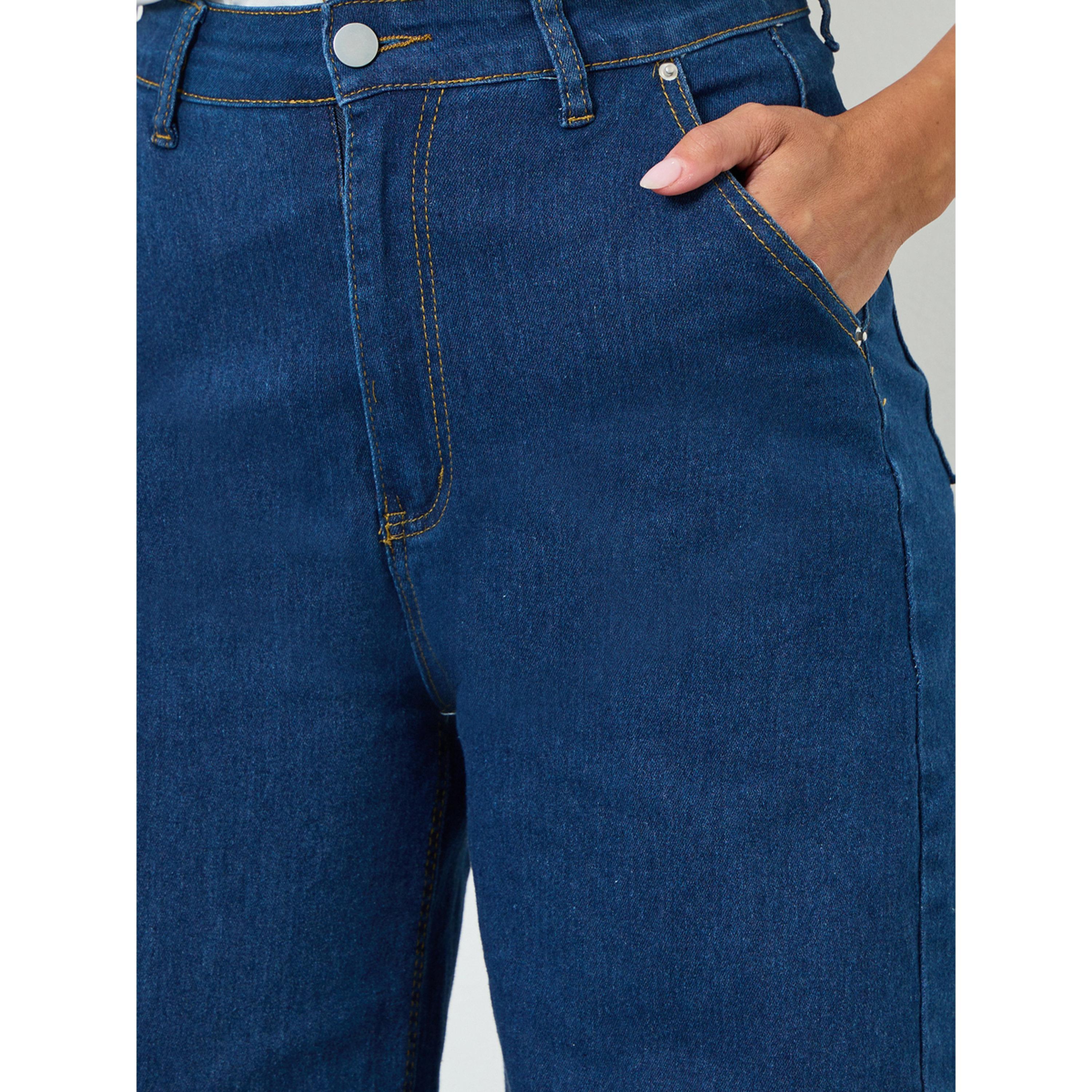 Styli Women Blue High Rise Relaxed Fit Jeans-women-clothing-bottoms-jeans-image-3