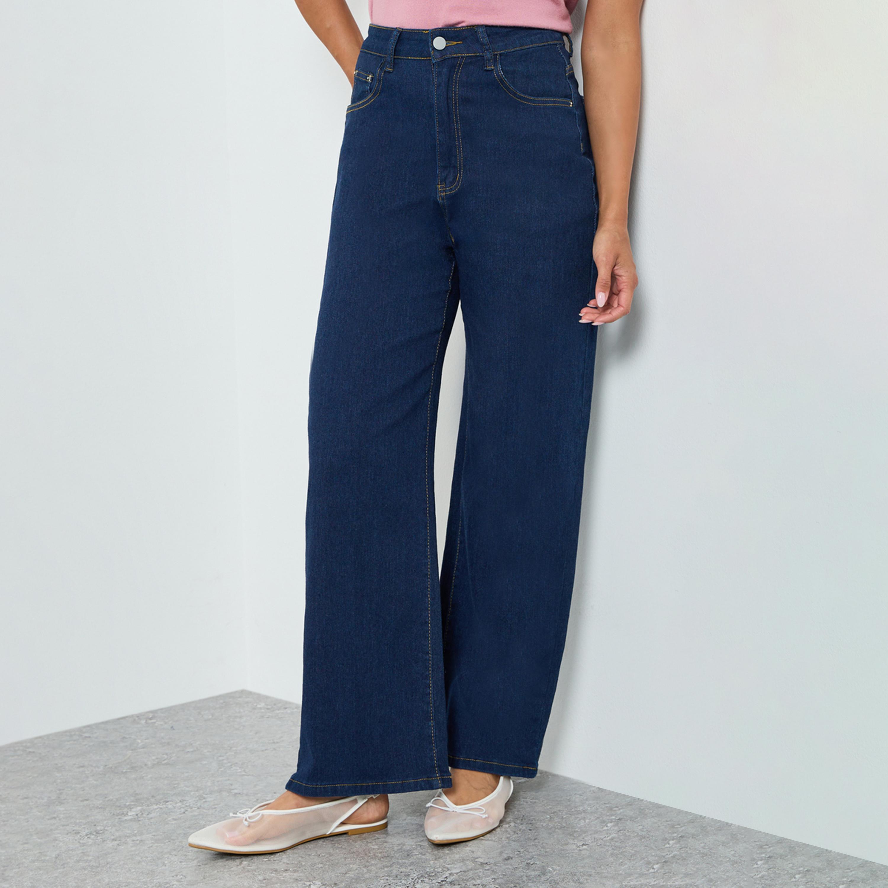 Styli Women High-Rise Wide Leg Jeans-women-clothing-bottoms-jeans-image-1