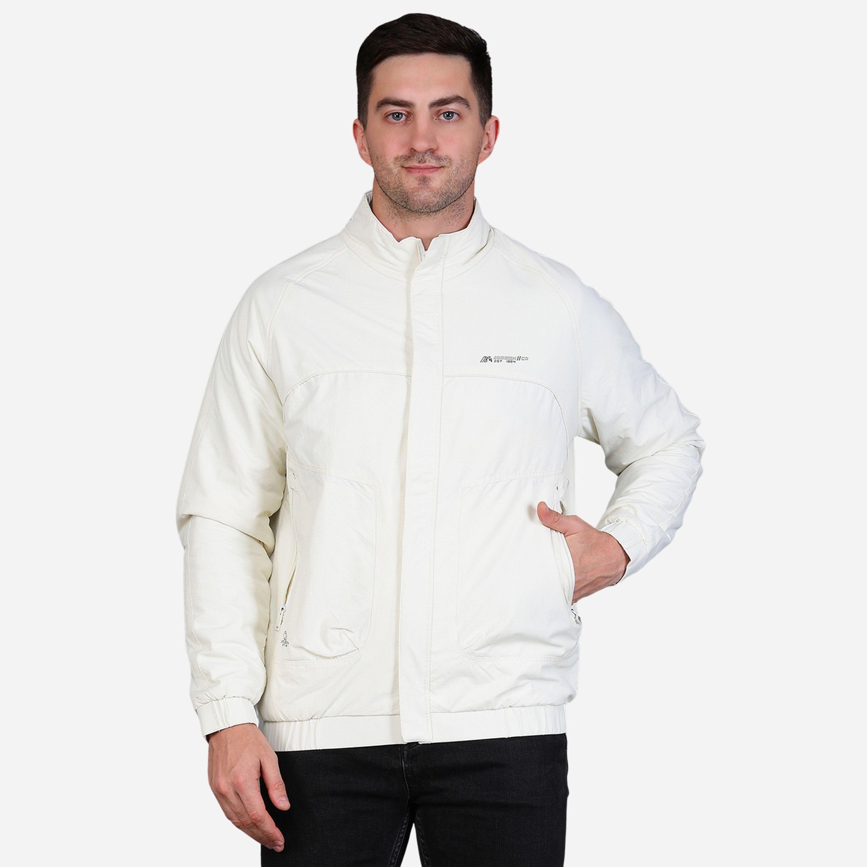 Fort Collins Men Lightweight White Bomber Jacket-men-clothing-jacketsandblazers-jackets-image-1