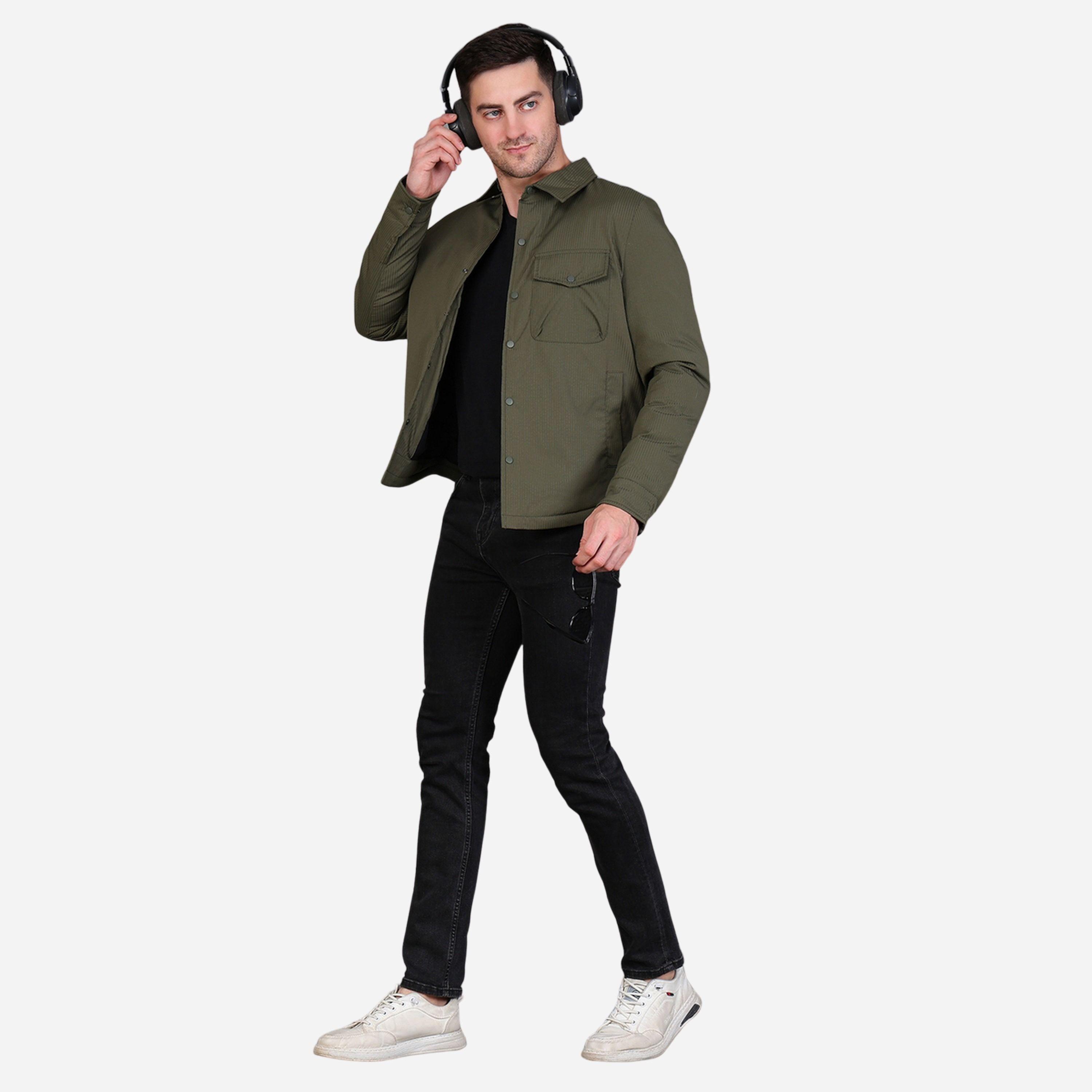 Fort Collins Men Olive Button-Down Corduroy Jacket-men-clothing-jacketsandblazers-jackets-image-2