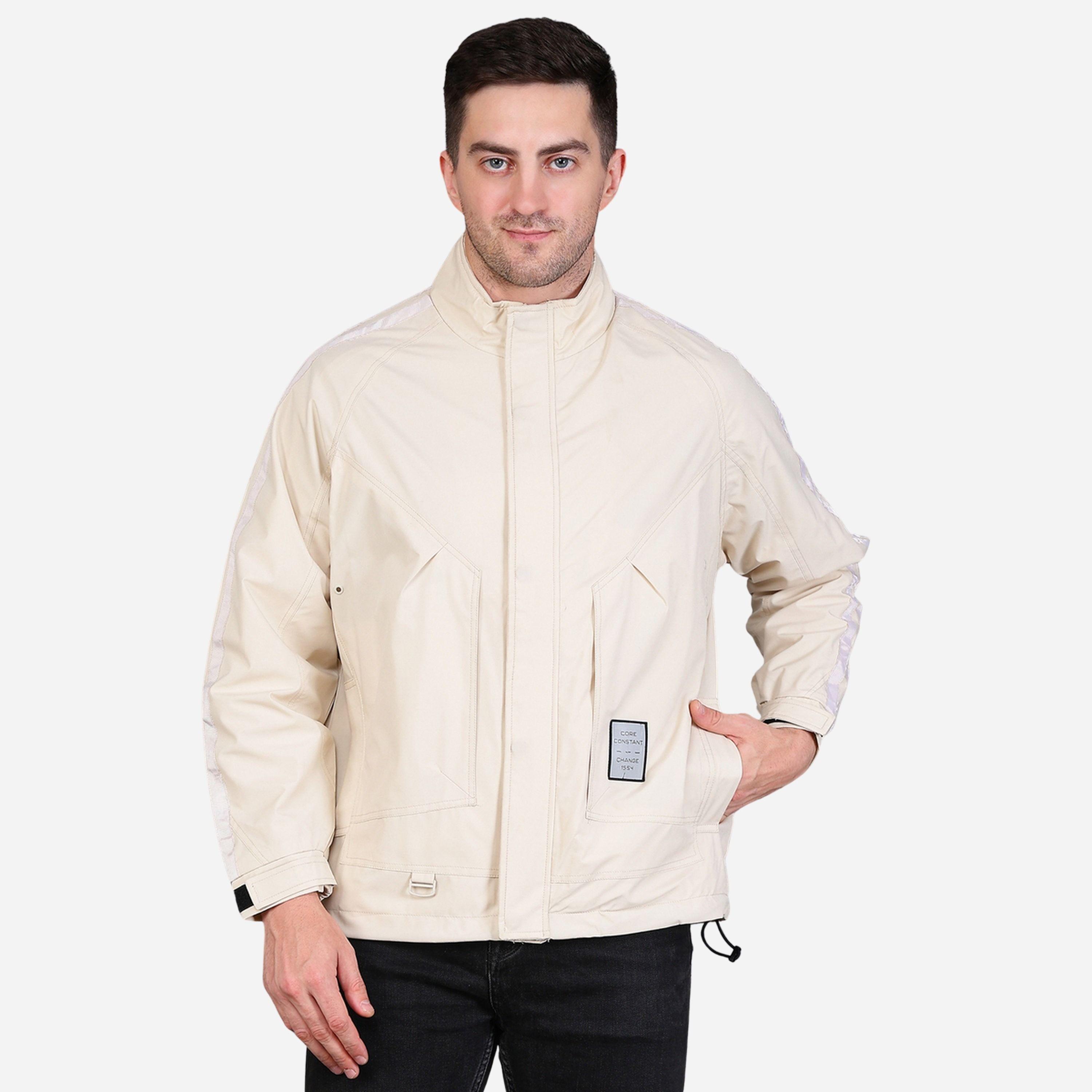 Fort Collins Men Beige Windbreaker Jacket-men-clothing-jacketsandblazers-jackets-image-1