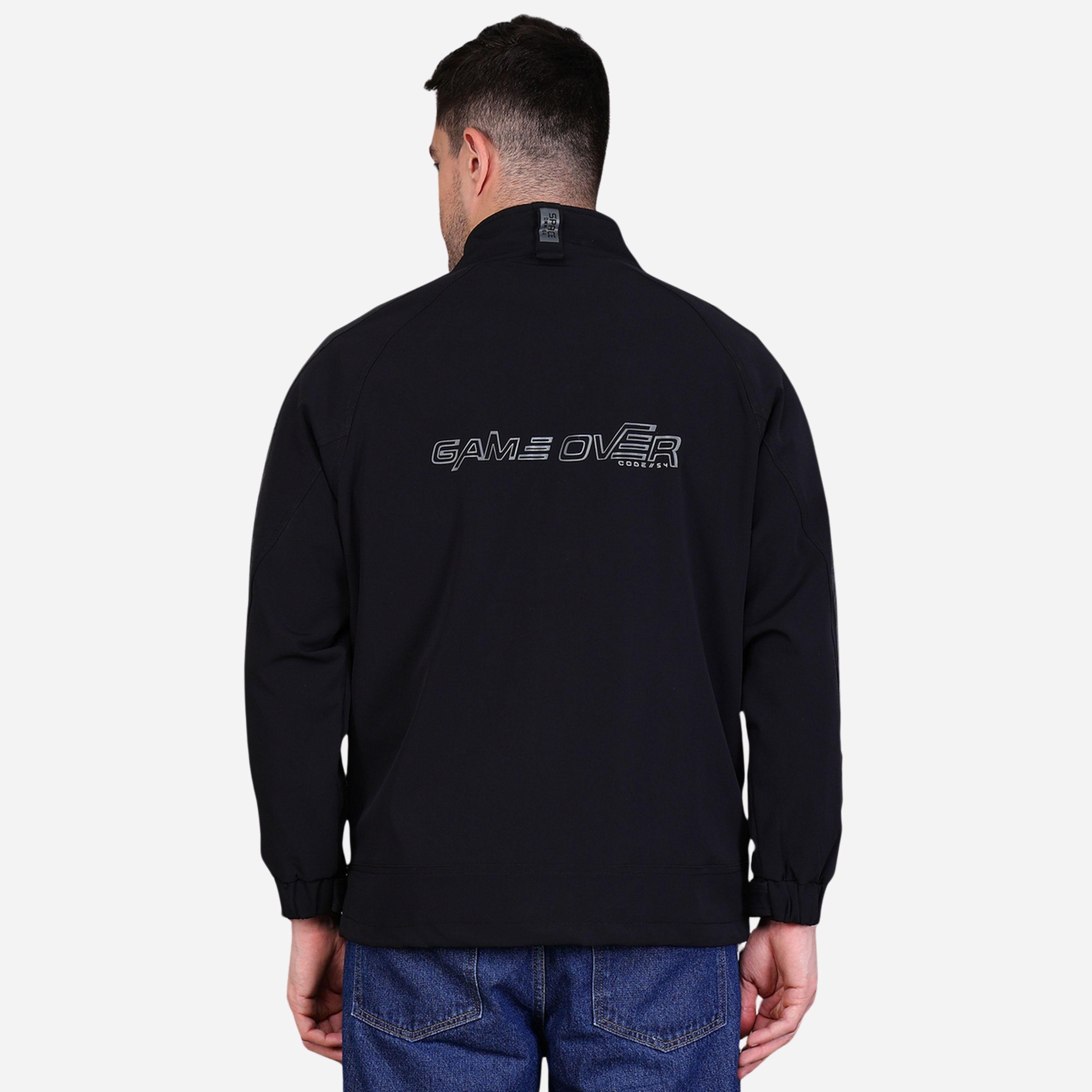 فورت كولينز - جاكيت رجالي لون أسود سادة يحمي من ألرياح-men-clothing-jacketsandblazers-jackets-image-5