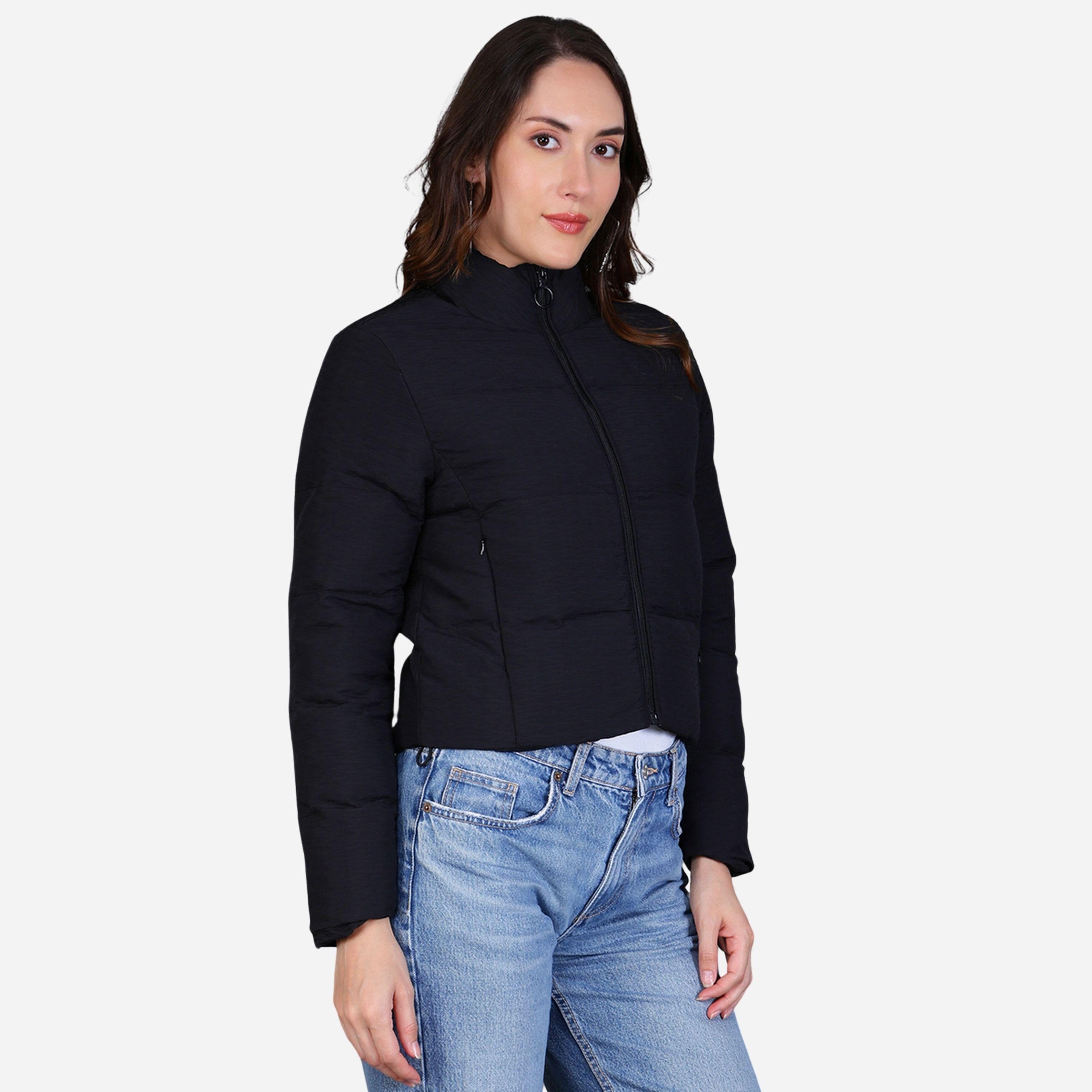 Fort Collins Women Black Quilted Crop Jacket-women-winterwear-coatsandjackets-jackets-image-4