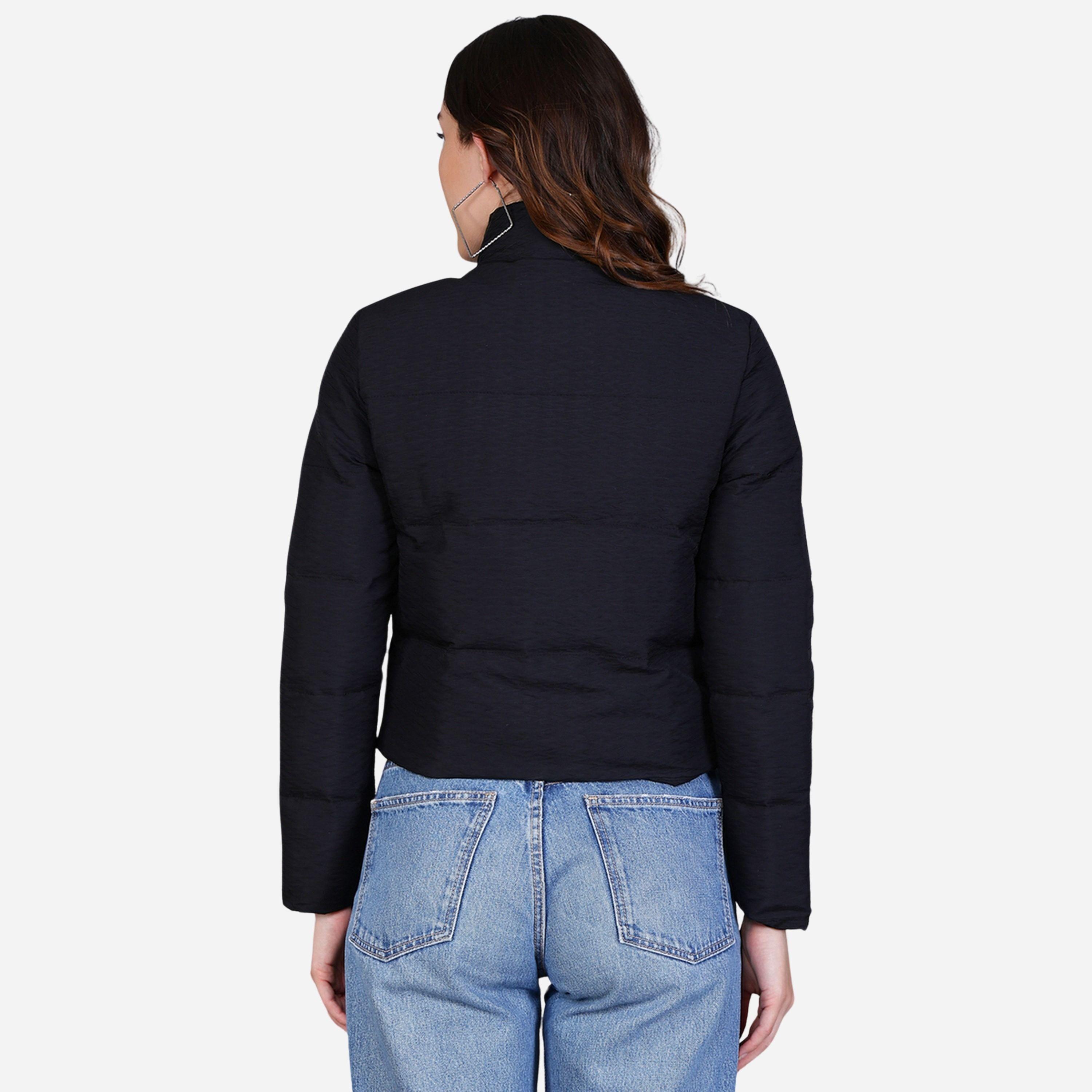 Fort Collins Women Black Quilted Crop Jacket-women-winterwear-coatsandjackets-jackets-image-5