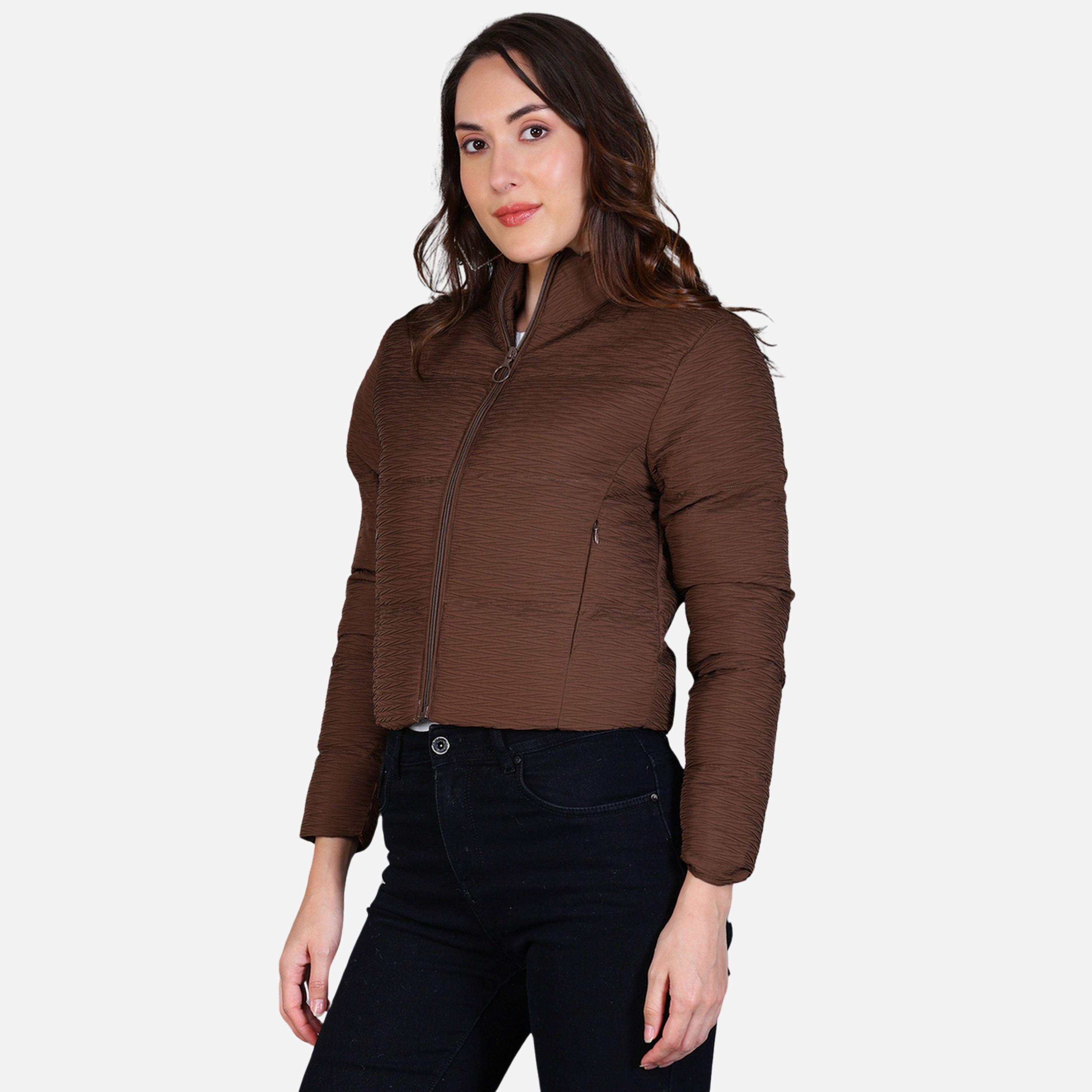 Fort Collins Women Brown Quilted Crop Jacket-women-winterwear-coatsandjackets-jackets-image-3