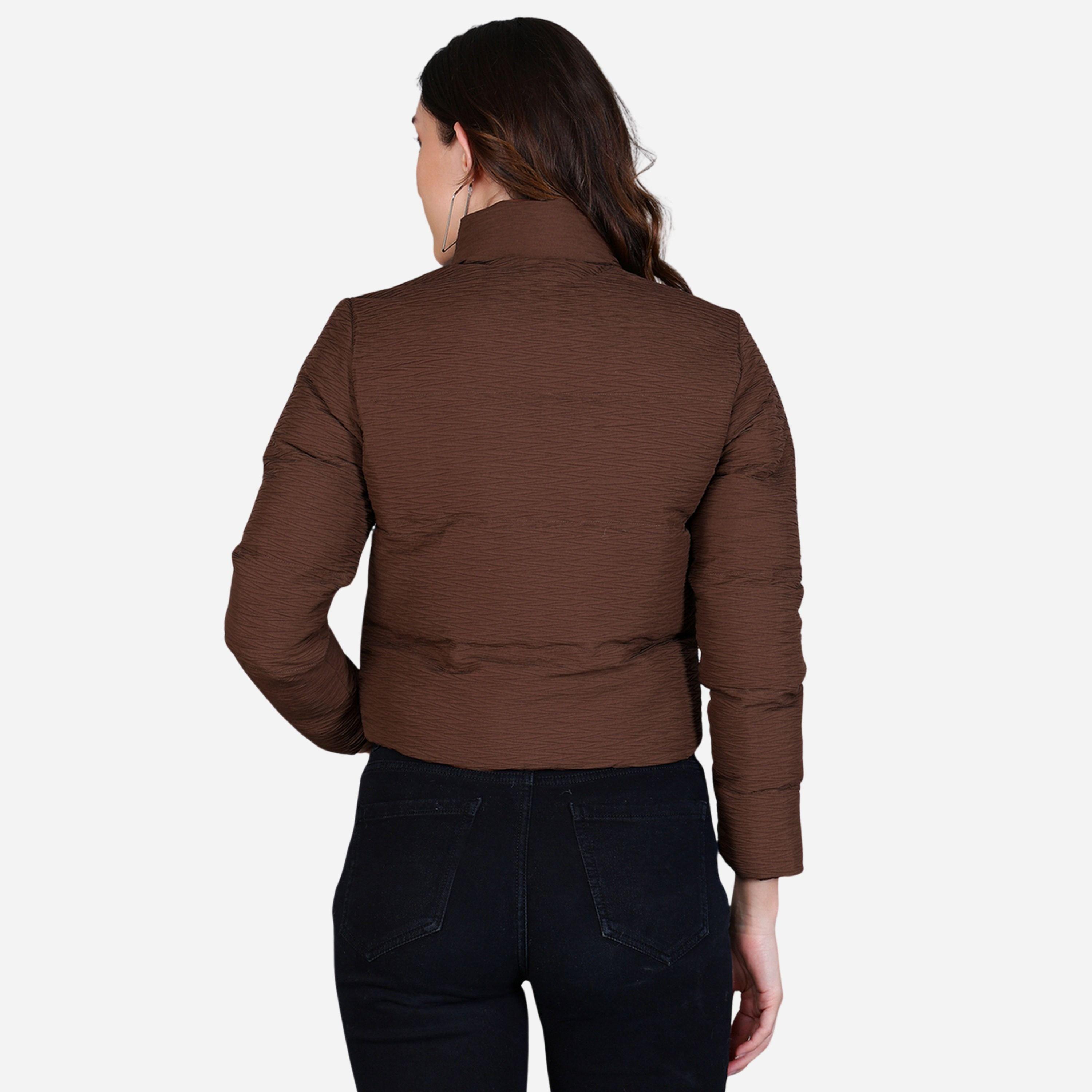 فورت كولينز - جاكيت قصير مبطن لون بني للنساء-women-winterwear-coatsandjackets-jackets-image-5