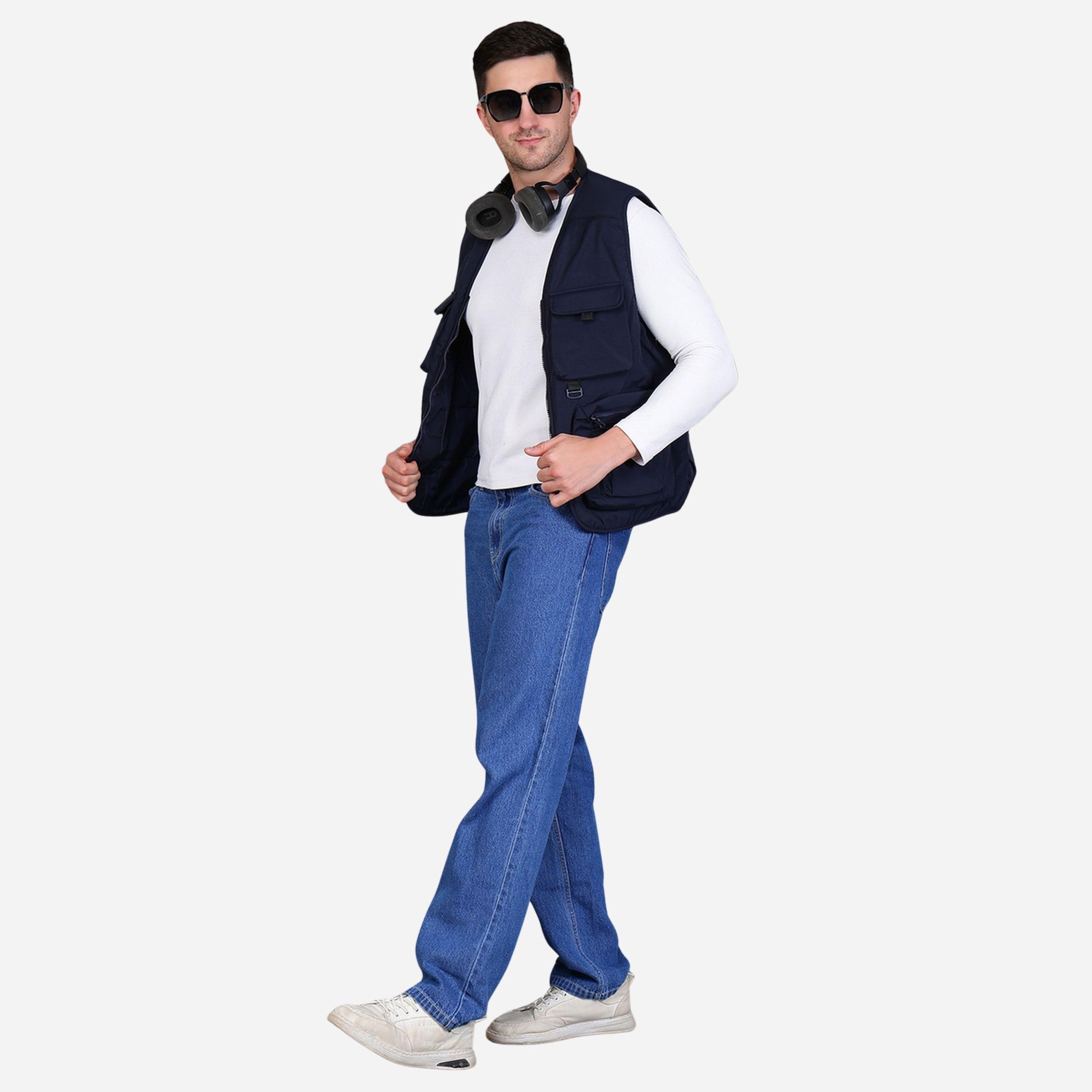Fort Collins Men Navy Blue Utility Vest-men-clothing-jacketsandblazers-jackets-image-2