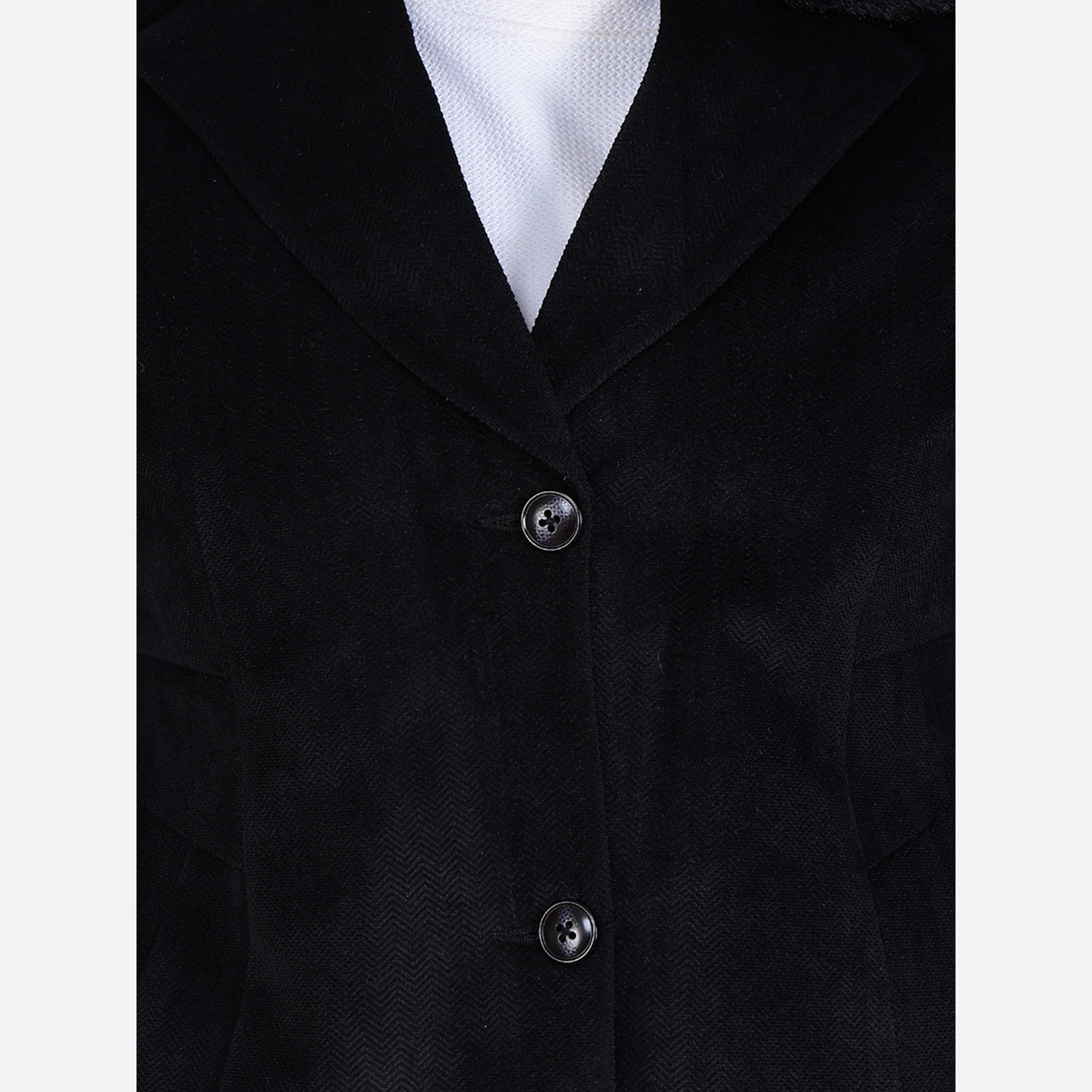 فورت كولينز - بليزر نسائي لون أسود بأزرار وياقة من الفرو الصناعي-women-clothing-coatsandjackets-blazers-image-6