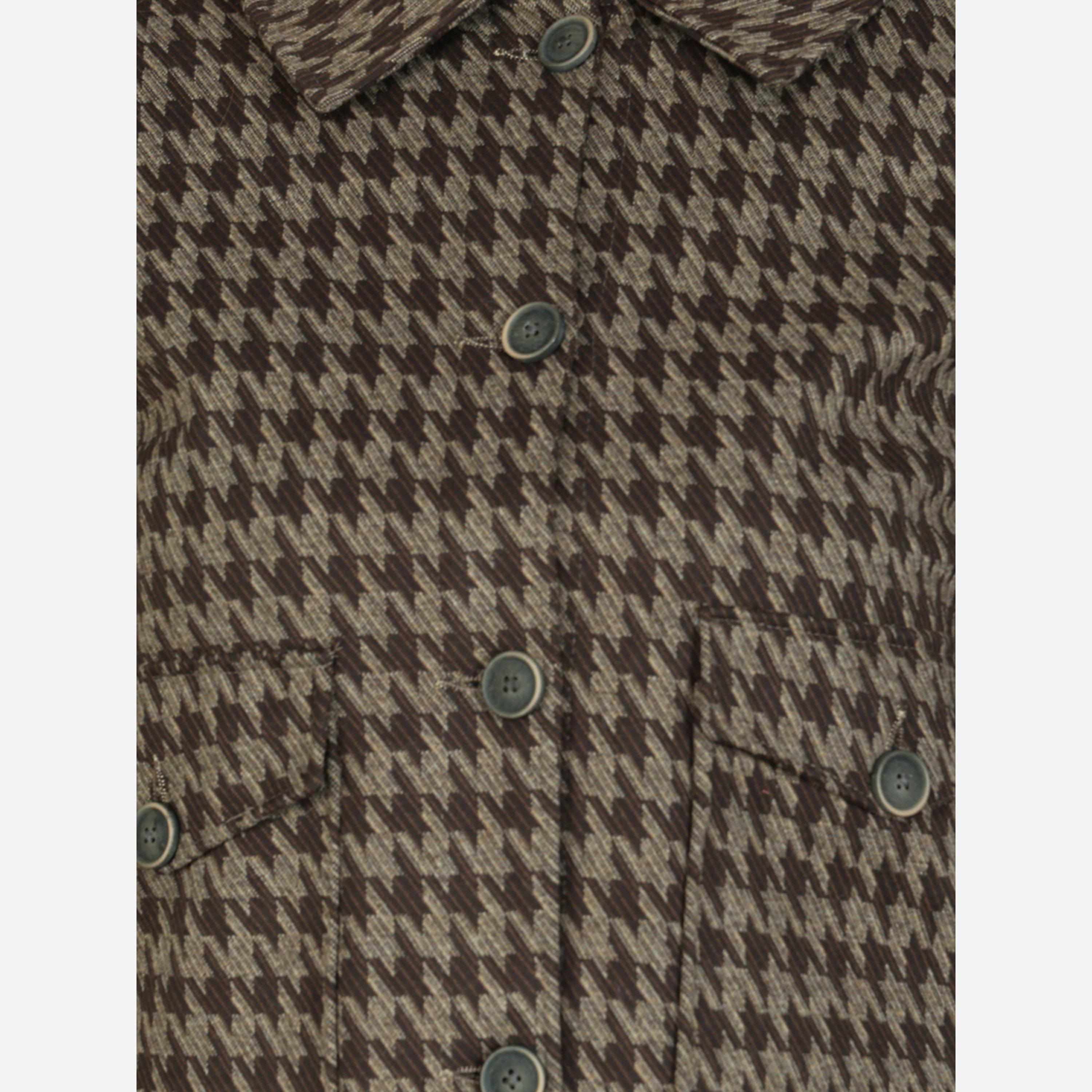 فورت كولينز - جاكيت نسائي بأزرار لون بني طبعة مربعات-women-winterwear-coatsandjackets-jackets-image-6