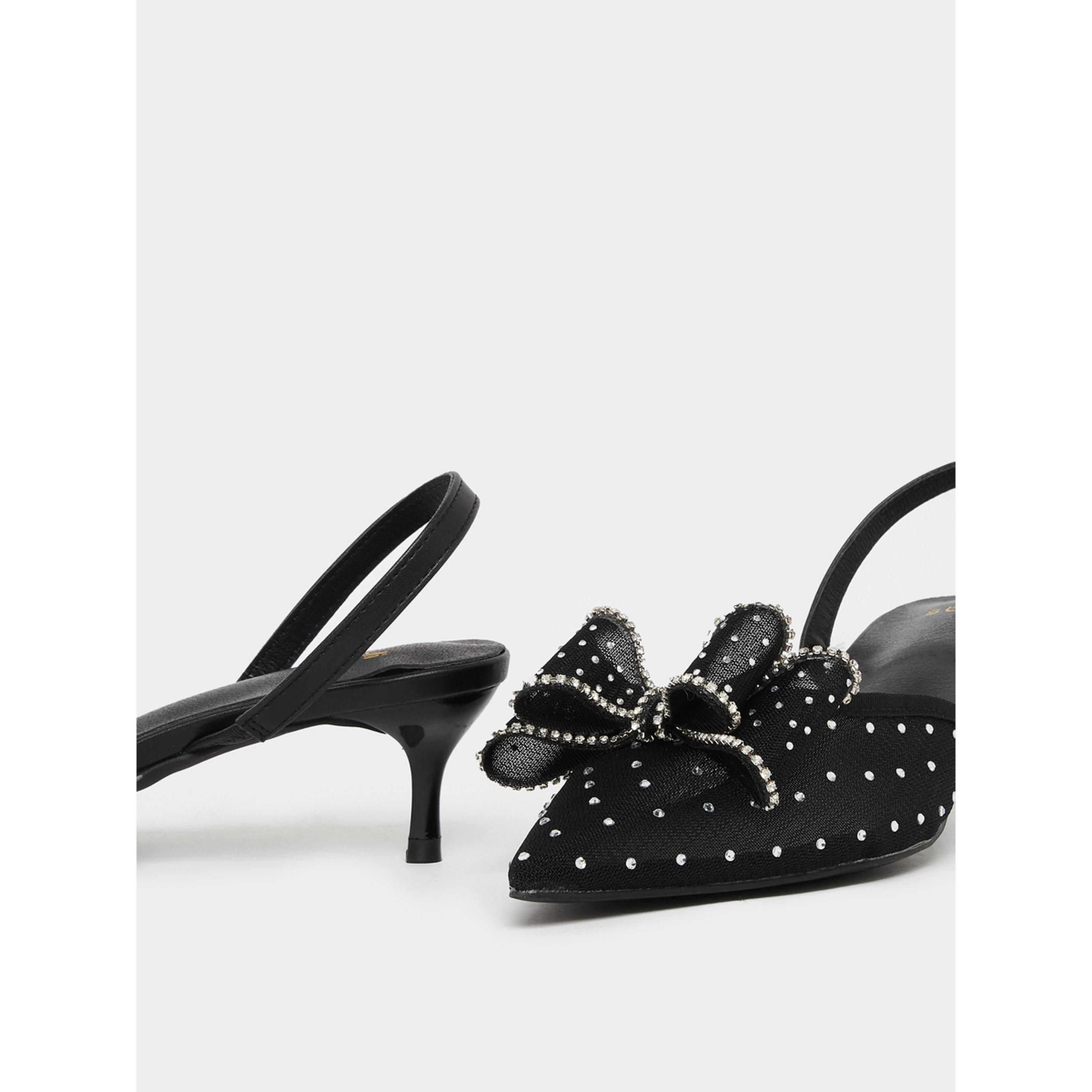 حذاء بكعب قطة ومنمق-women-shoes-heels-image-4