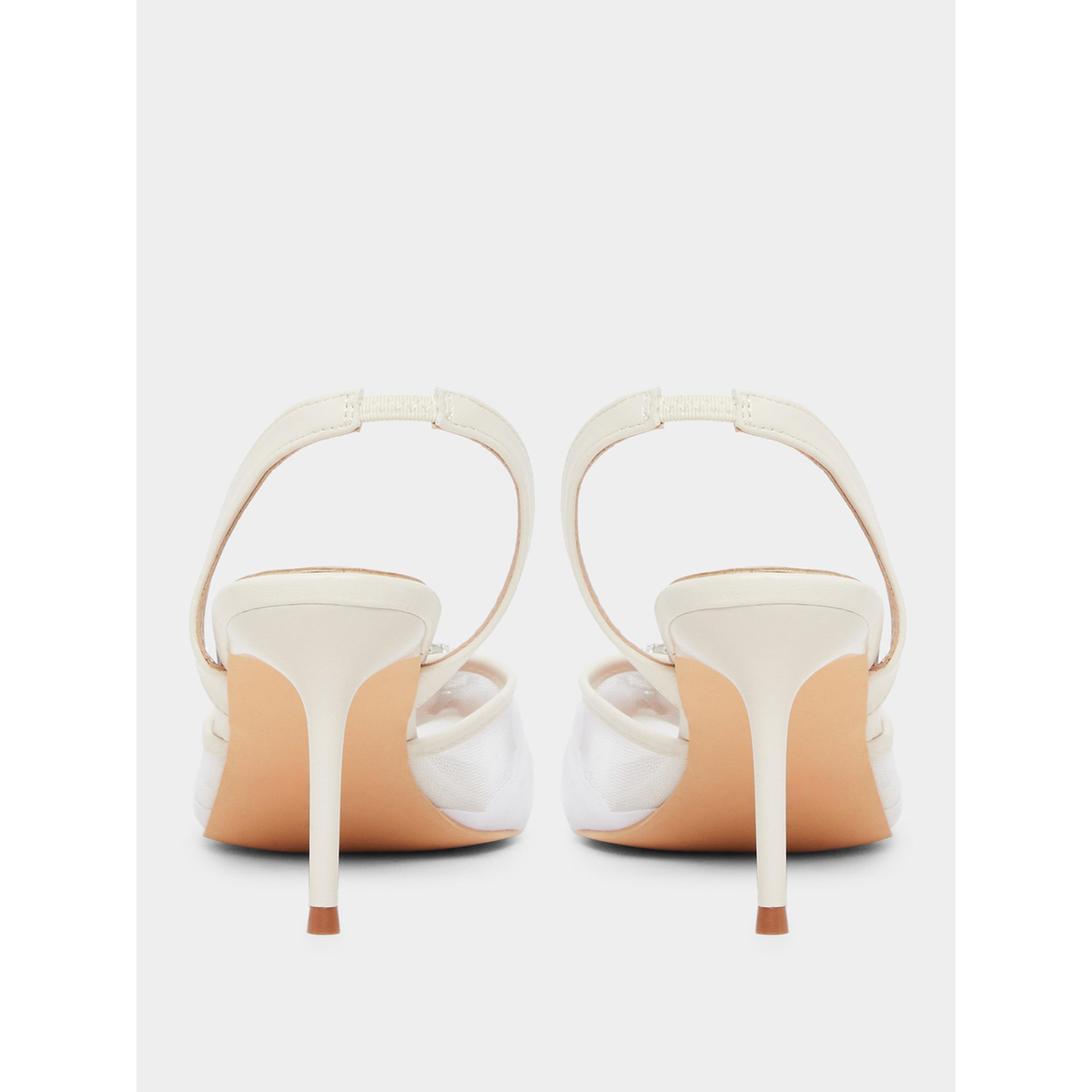 Styli Women White Embellished Slingback Sandals-women-shoes-heels-image-4