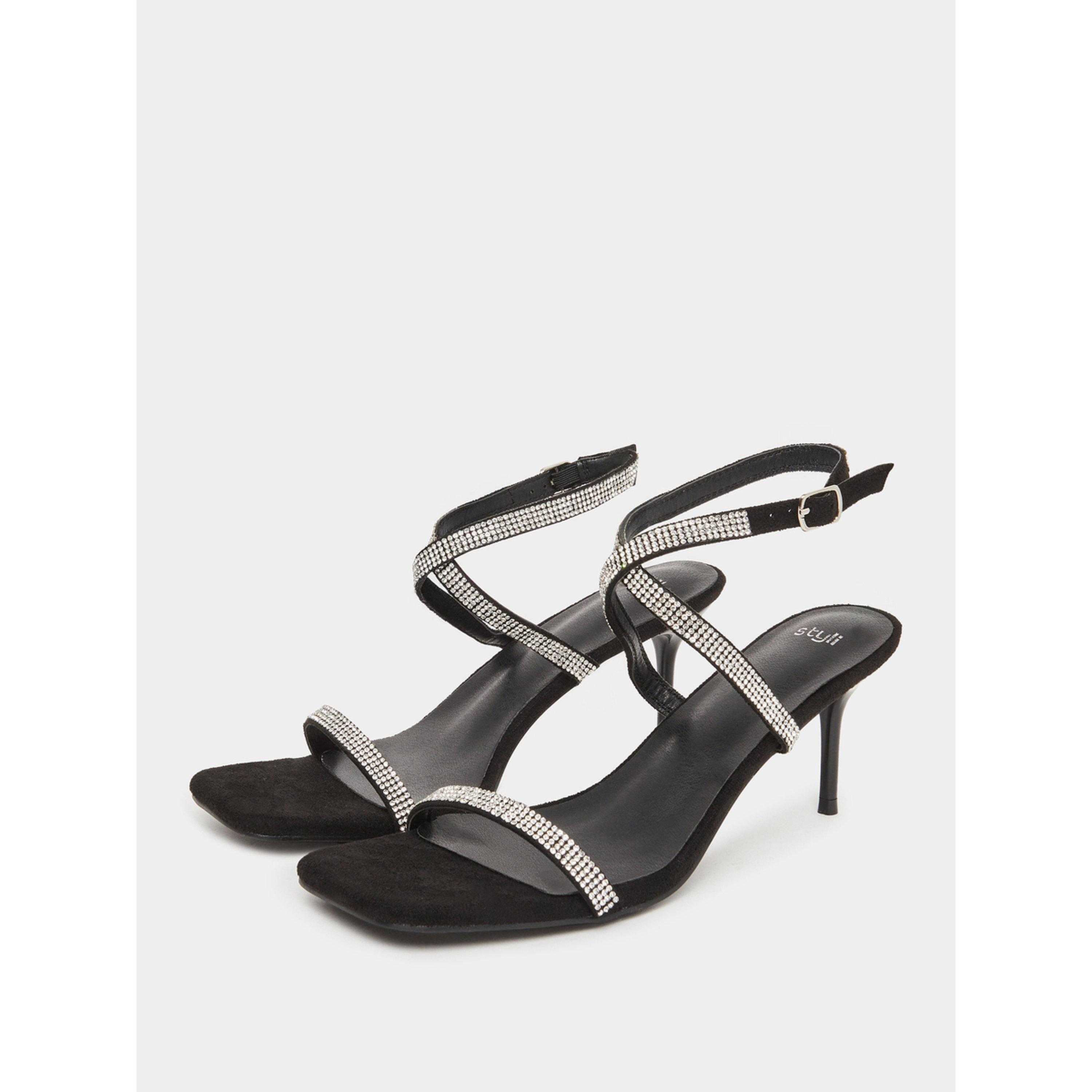 صندل نسائي مزين بسيور كاحل-women-shoes-sandals-heeled-image-1