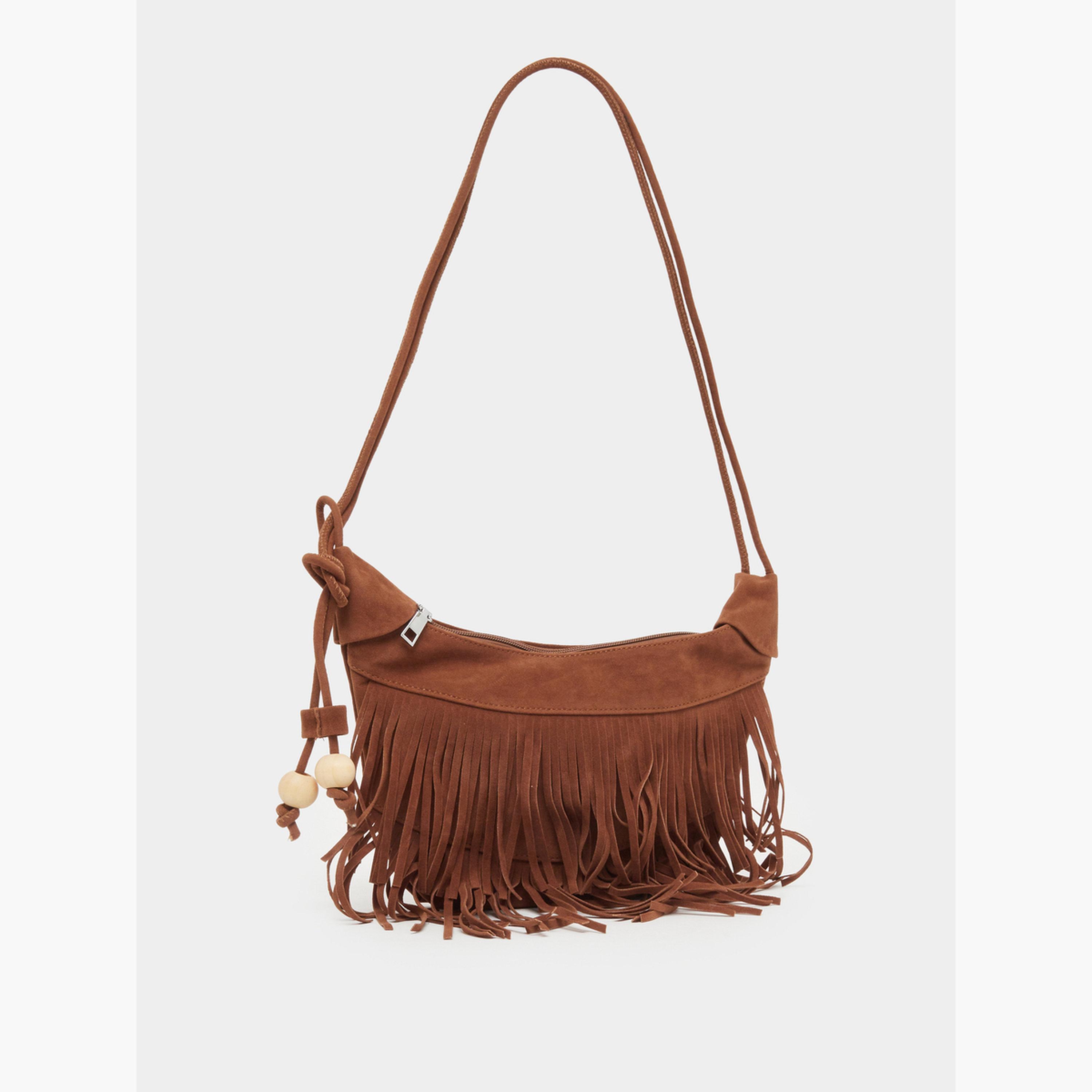 حقيبة كتف سويد بشراشيب-women-bagsandwallets-handbags-image-1