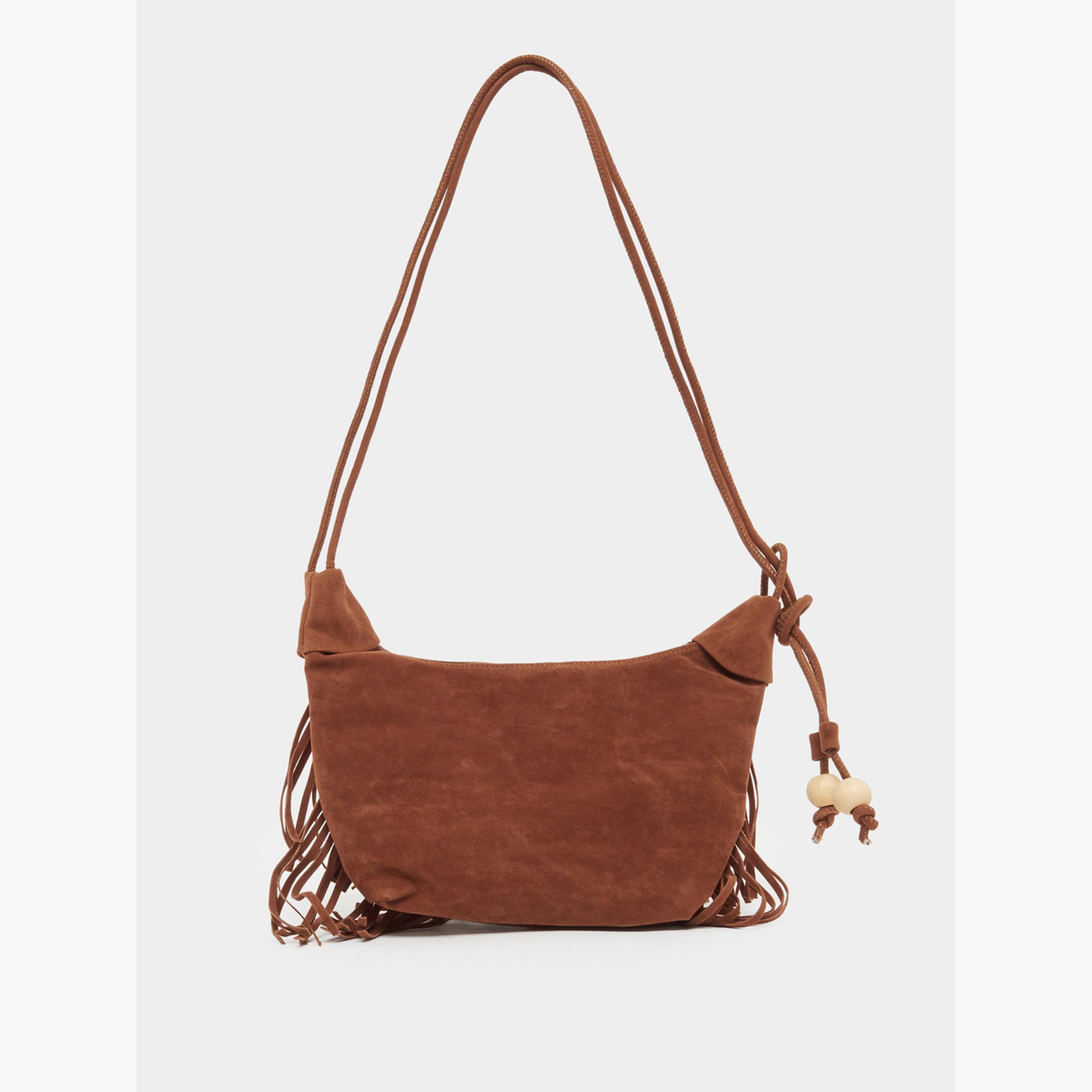 حقيبة كتف سويد بشراشيب-women-bagsandwallets-handbags-image-2