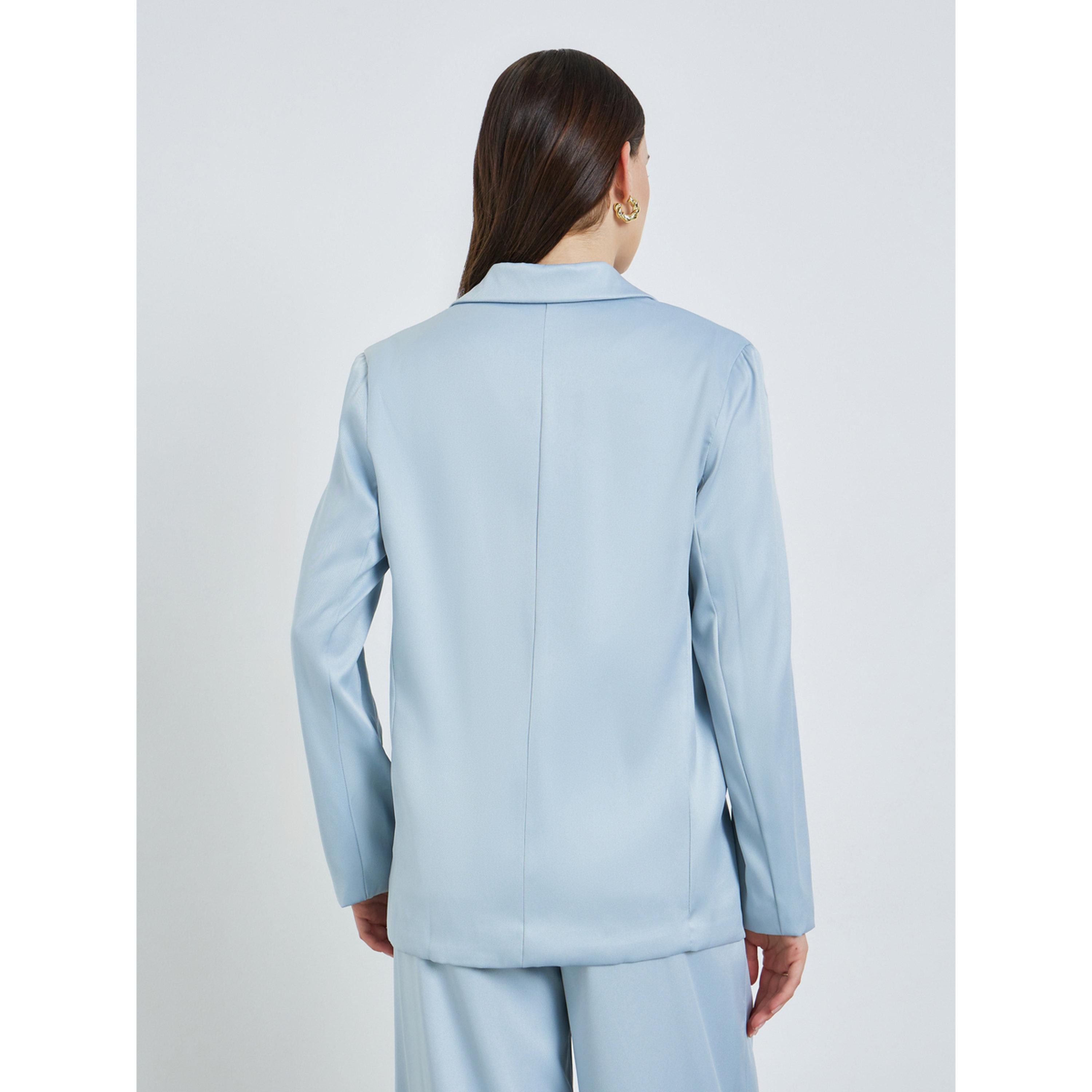 Styli Women Blue Regular Fit Double-Breasted Blazer-women-clothing-coatsandjackets-blazers-image-5