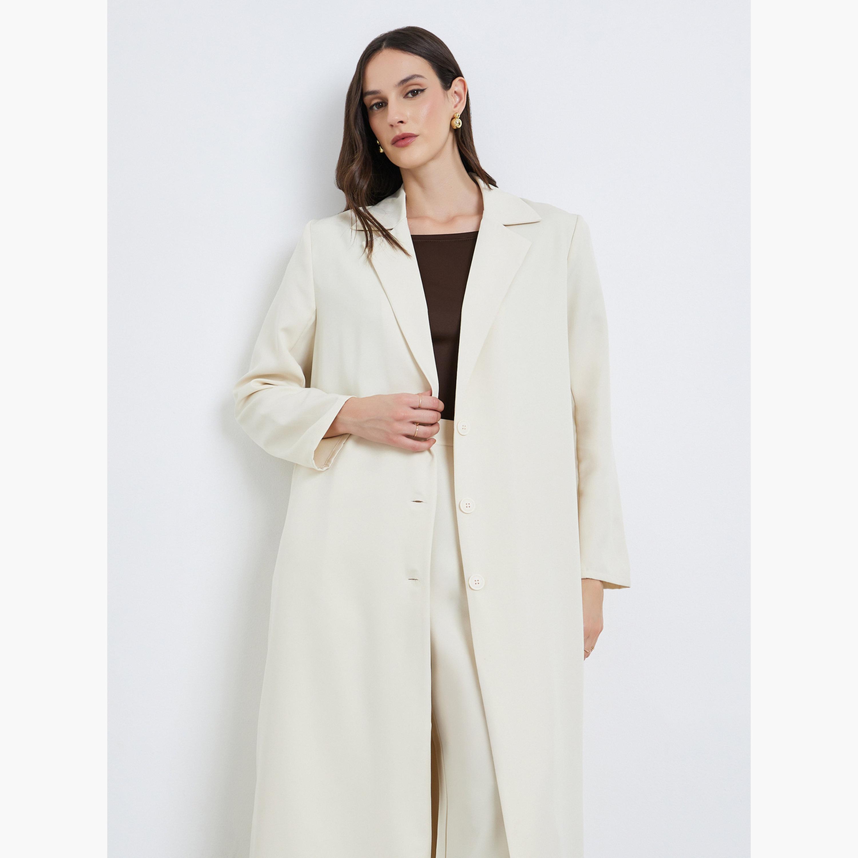 Styli Off-White Notch Label Buttoned Blazer Kimono-women-clothing-coatsandjackets-blazers-image-2