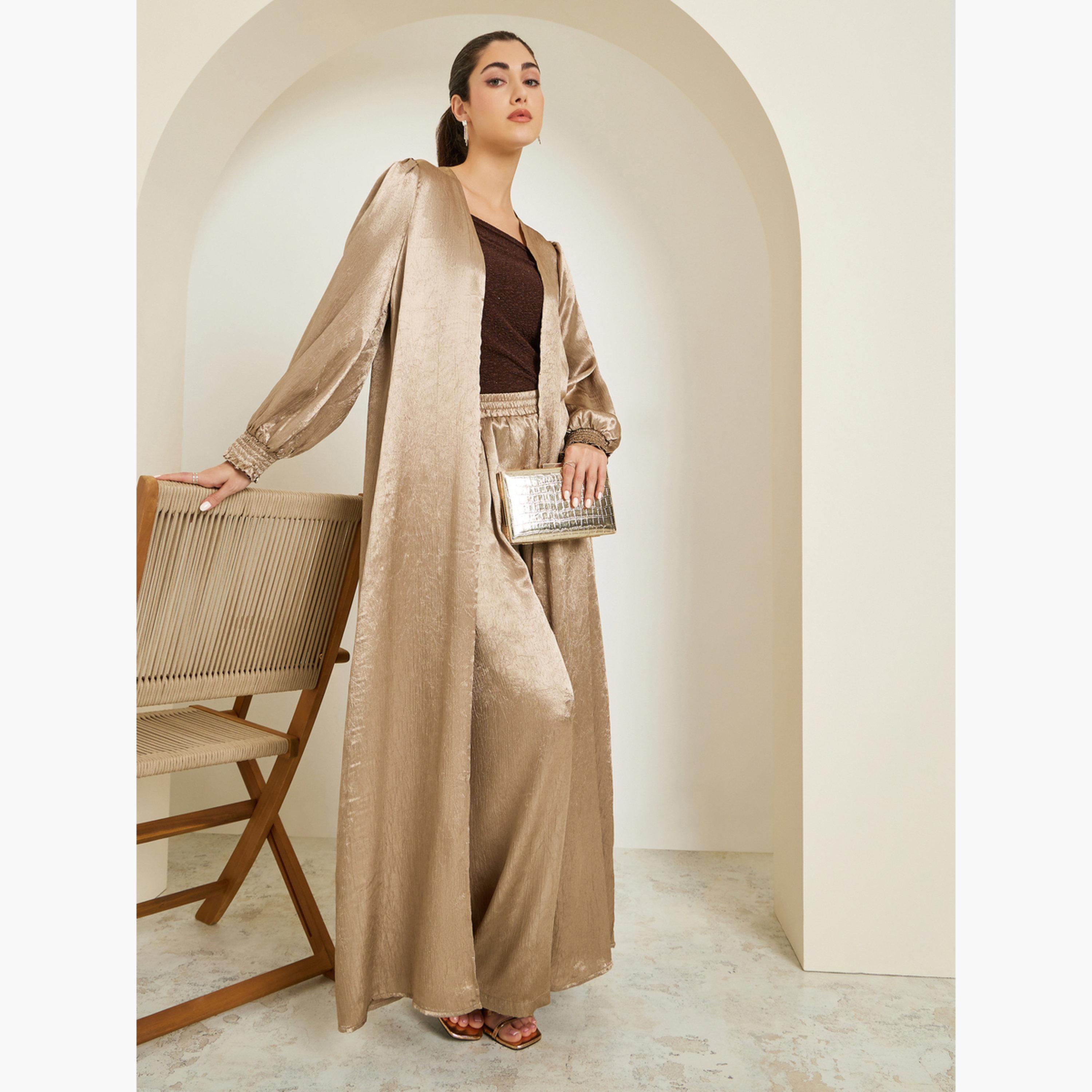Styli Regular Fit Satin Maxi Kimono-women-clothing-coatsandjackets-jackets-image-1