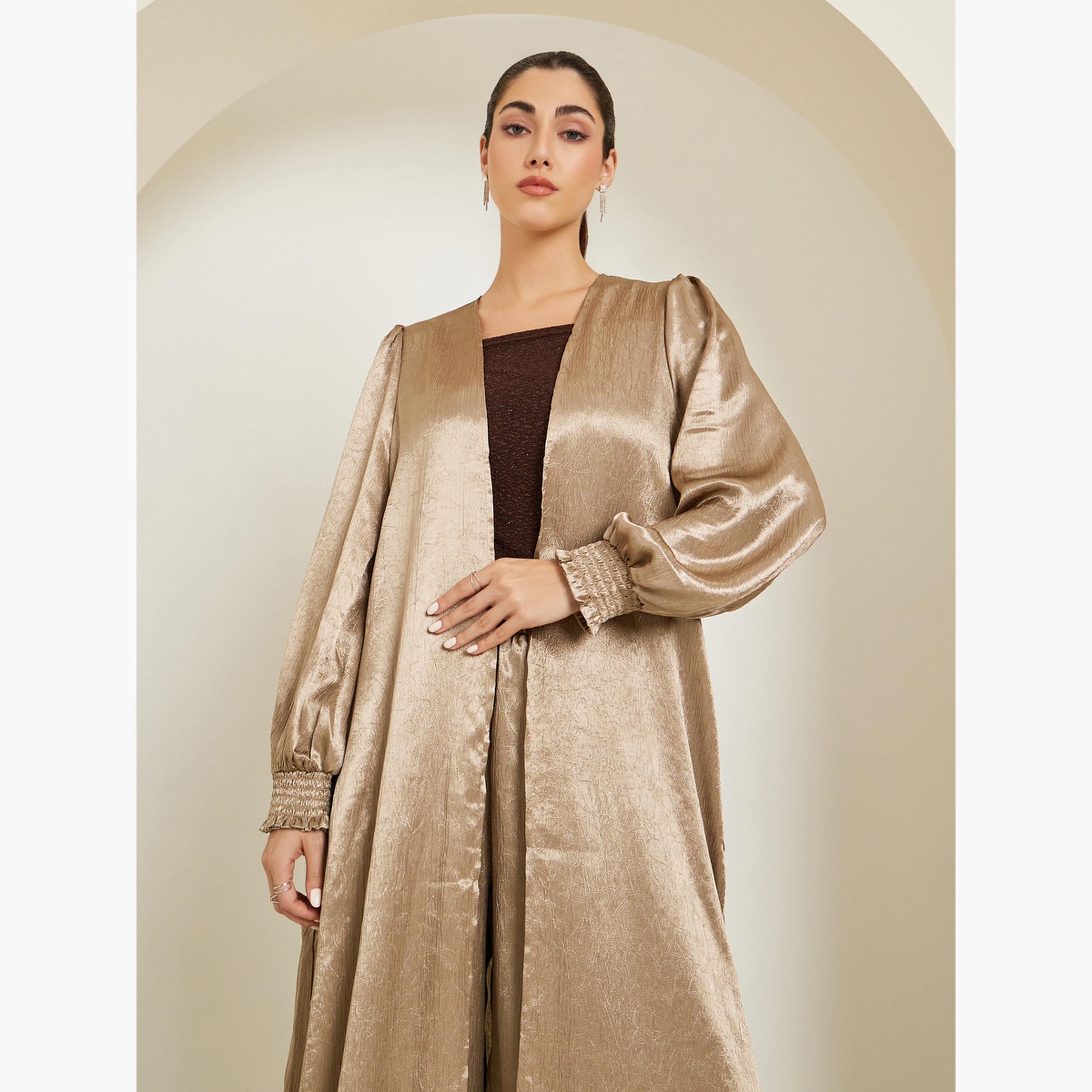 Styli Regular Fit Satin Maxi Kimono-women-clothing-coatsandjackets-jackets-image-2