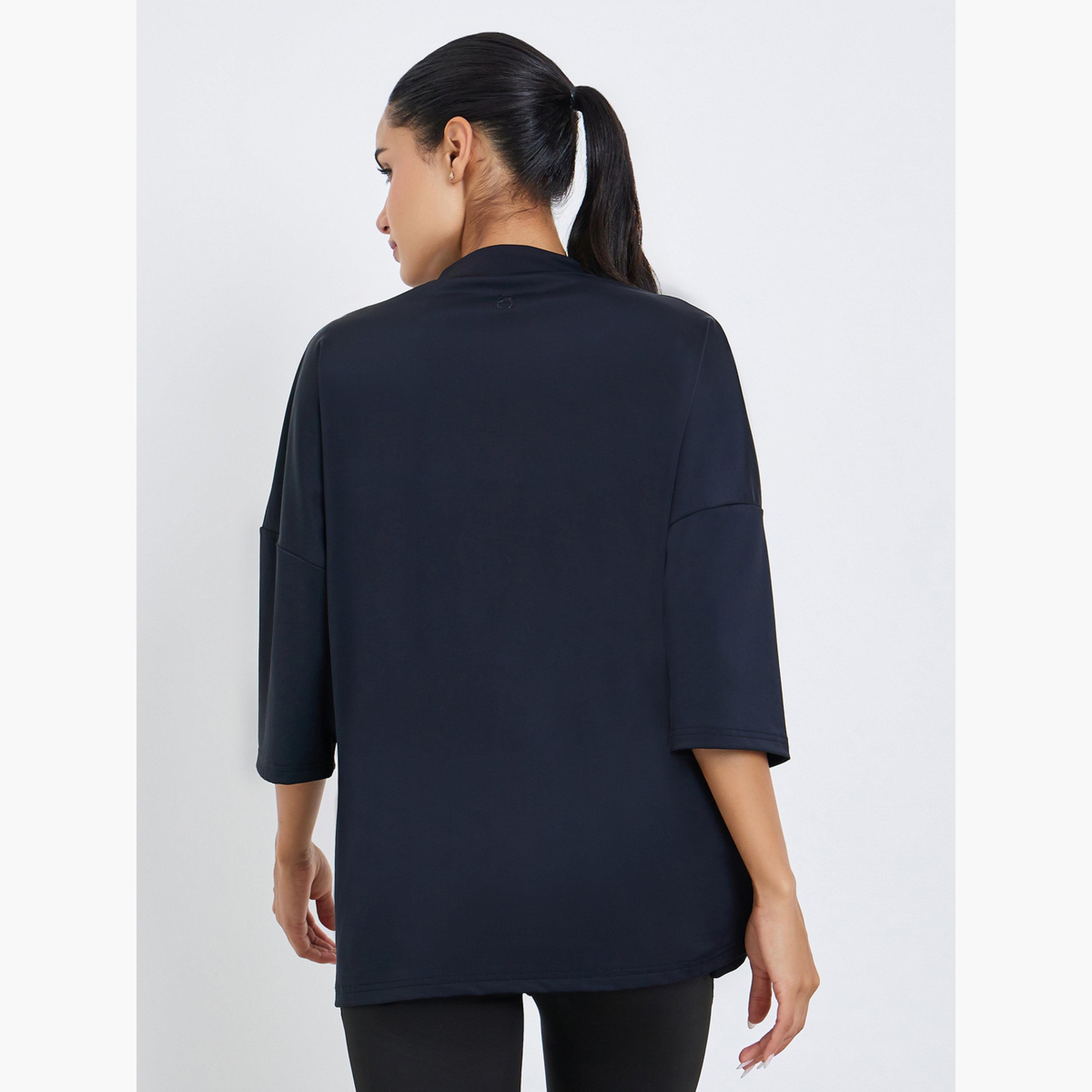 Styli Women Back Rubbed Logo Oversized Top-women-clothing-tshirts-image-4