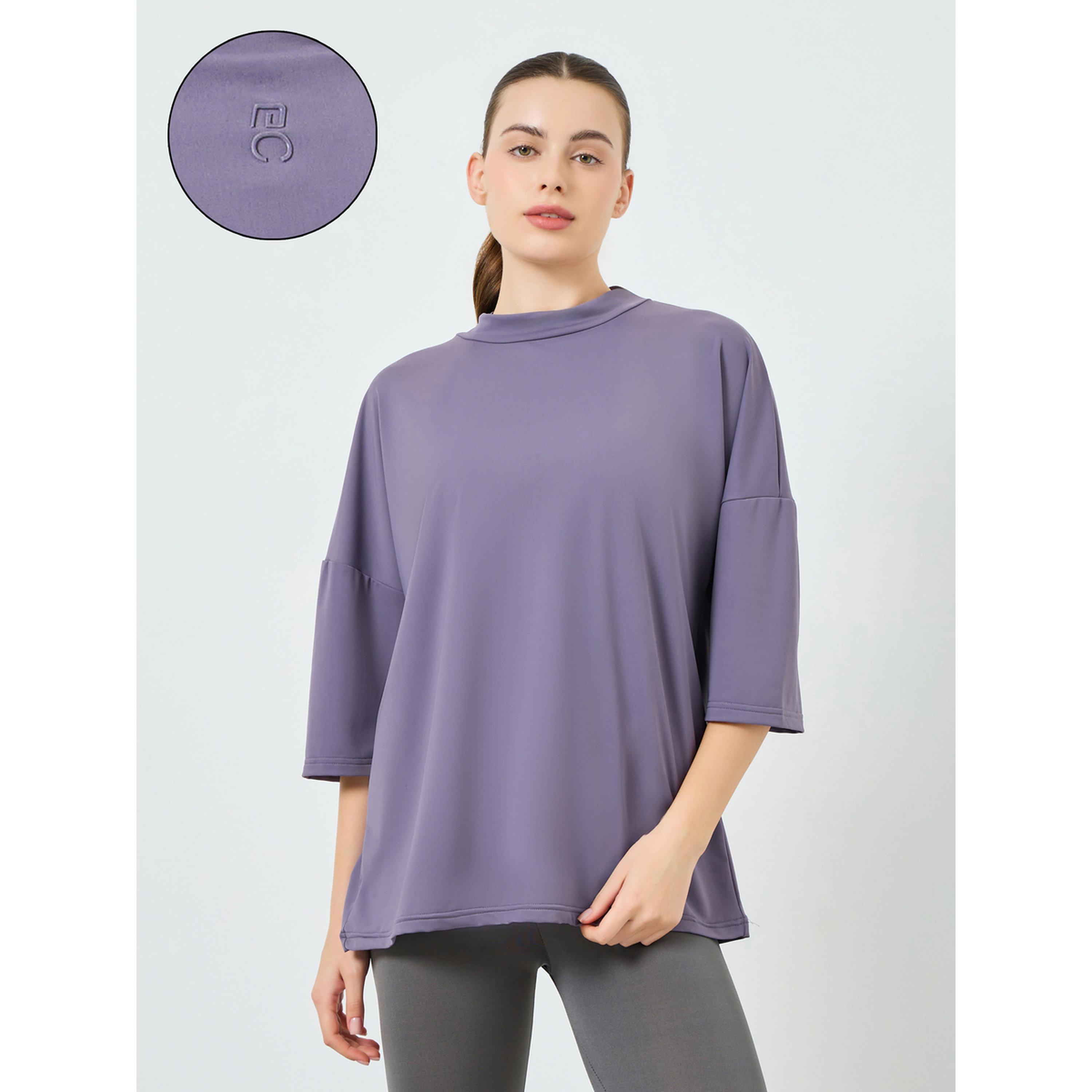 توب بقصة واسعة وشعار مطاطي خلفي للنساء-sports-women-clothing-tshirtsandvests-image-3