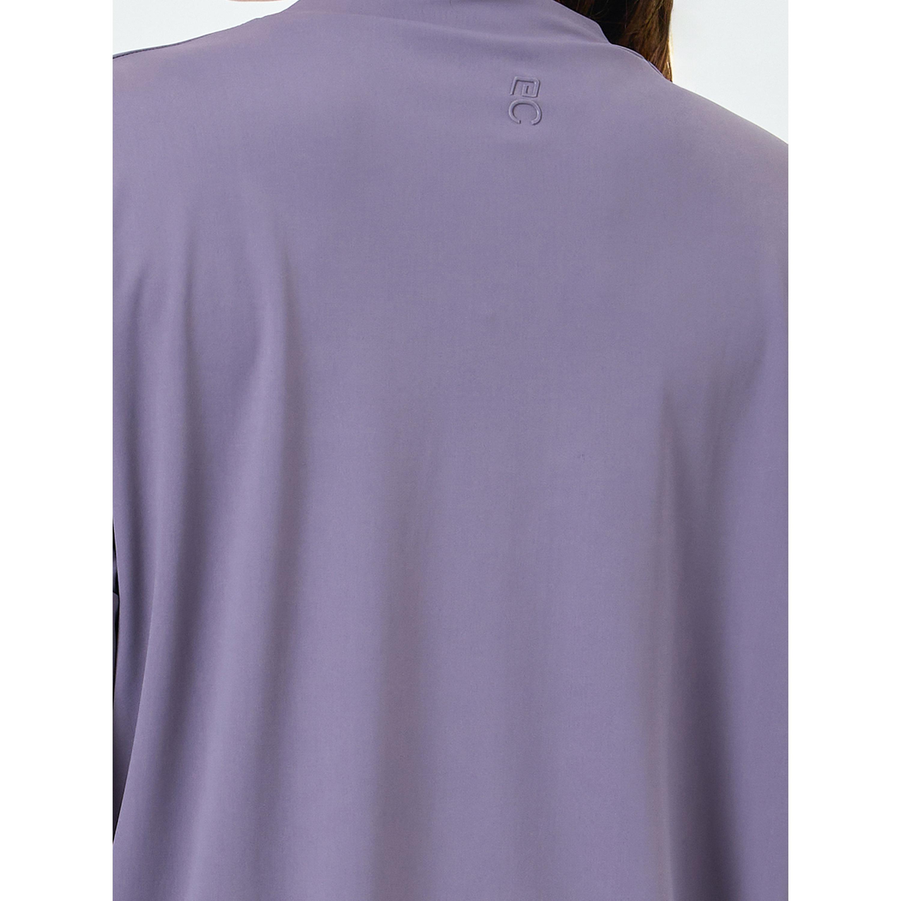Styli Women Purple Back Rubber Logo Oversized Top-sports-women-clothing-tshirtsandvests-image-5