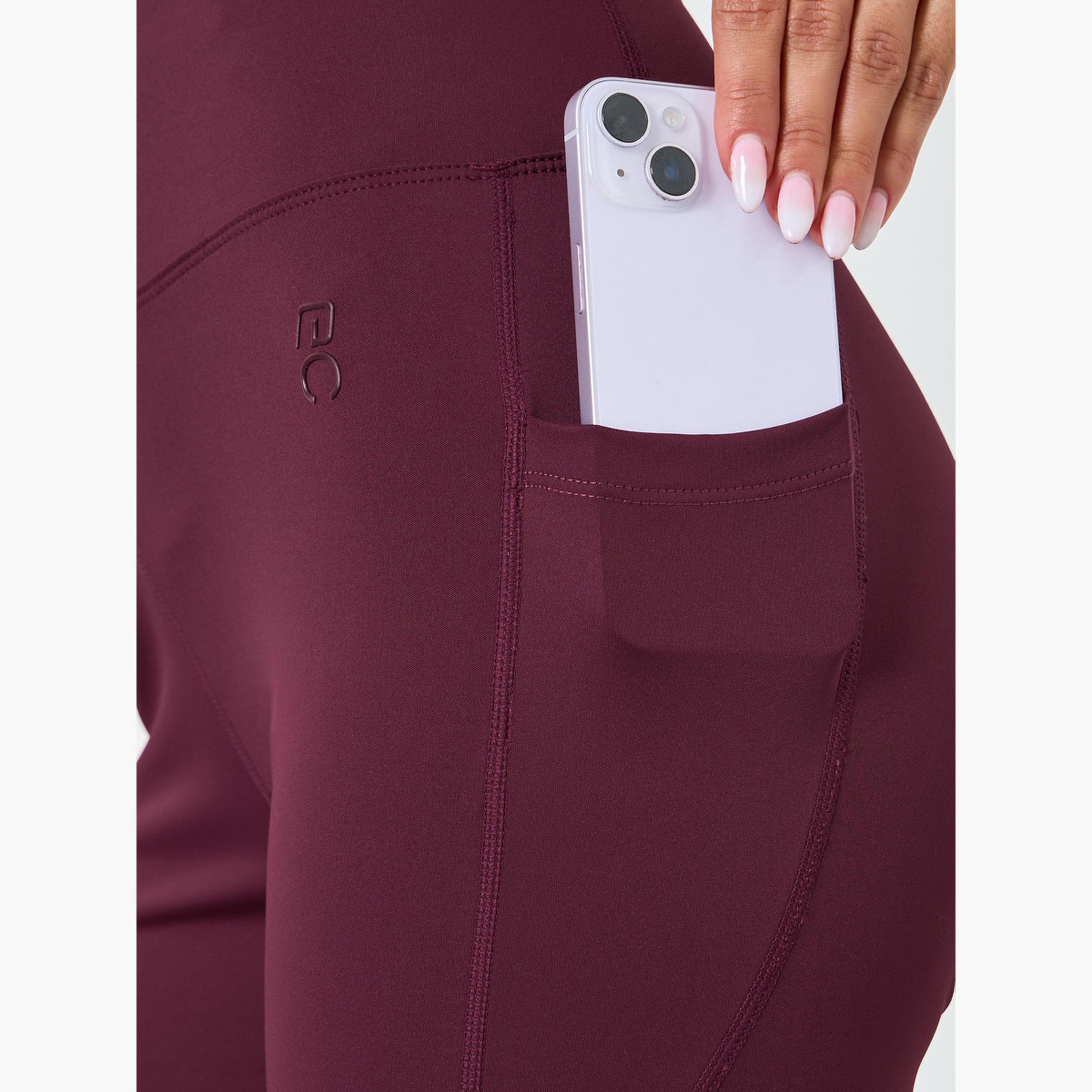 Styli Women Calf Mesh Insert Rubber Logo 7/8 Leggings-women-clothing-bottoms-leggings-image-3